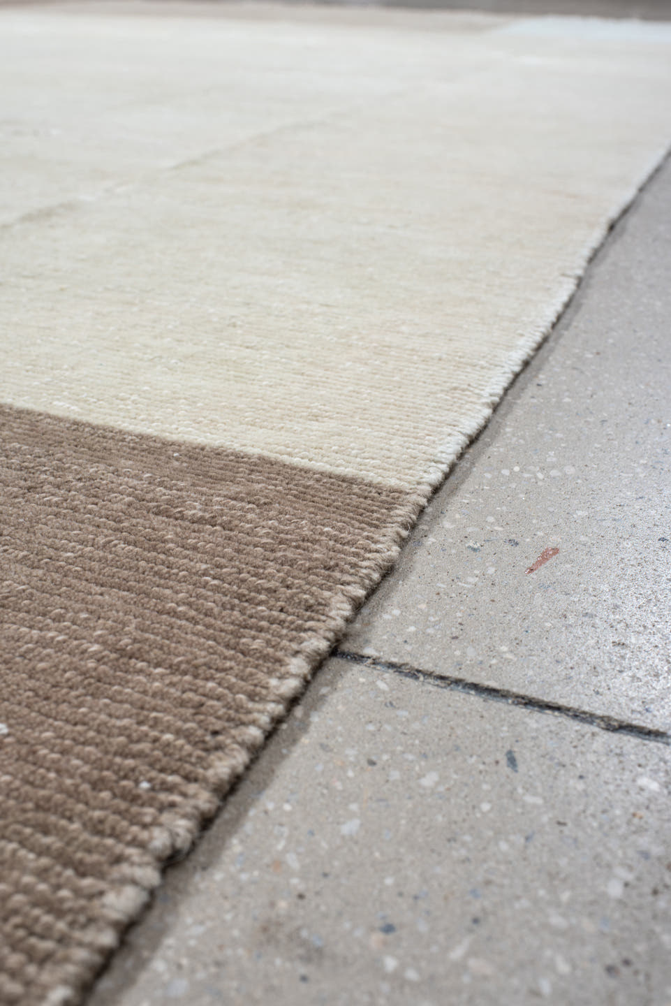 8' x 11' one-of-a-kind handmade vintage Tibetan large size rug. Color palette: ivory, cream, beige, taupe, light gray, gray