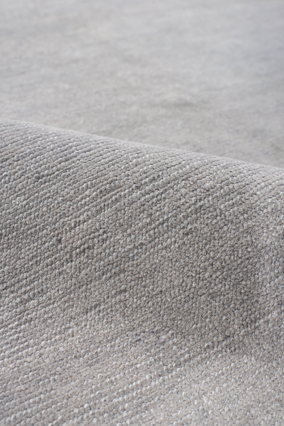 3' x 4' one-of-a-kind handmade vintage Nepal small size rug. Color palette: ivory, silver, blush, taupe, gray, pink, beige