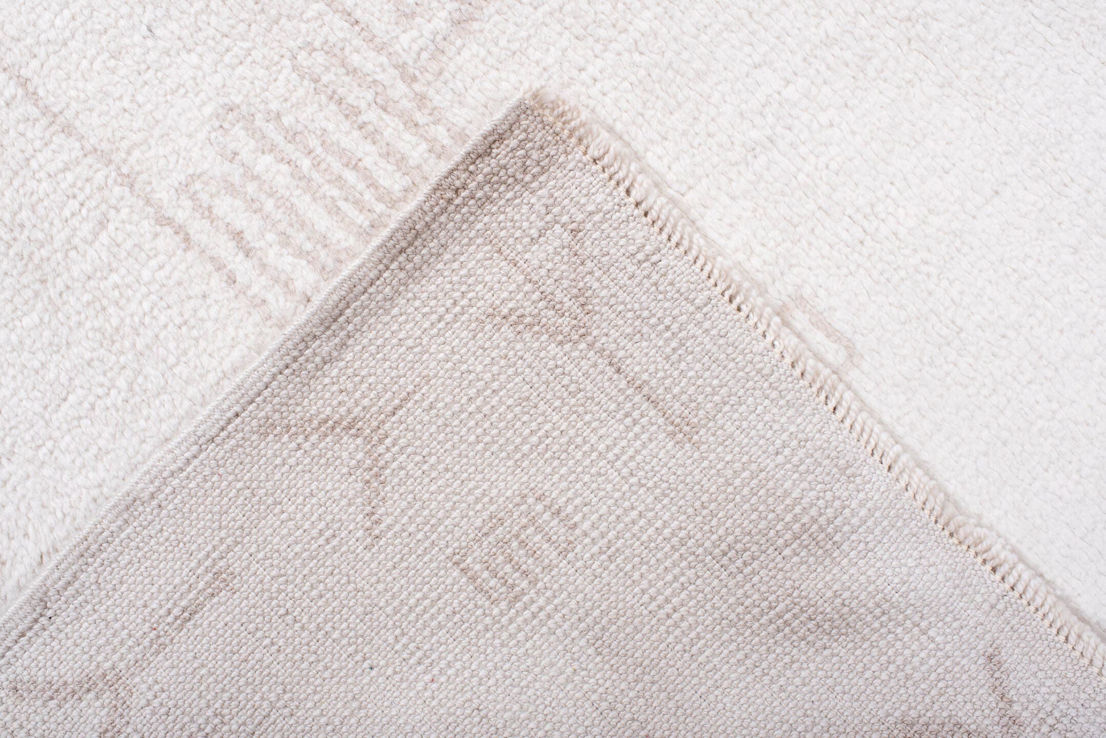 8' x 10' one-of-a-kind handmade vintage Moroccan large size rug. Color palette: ivory, blush, taupe, cream, pink, beige