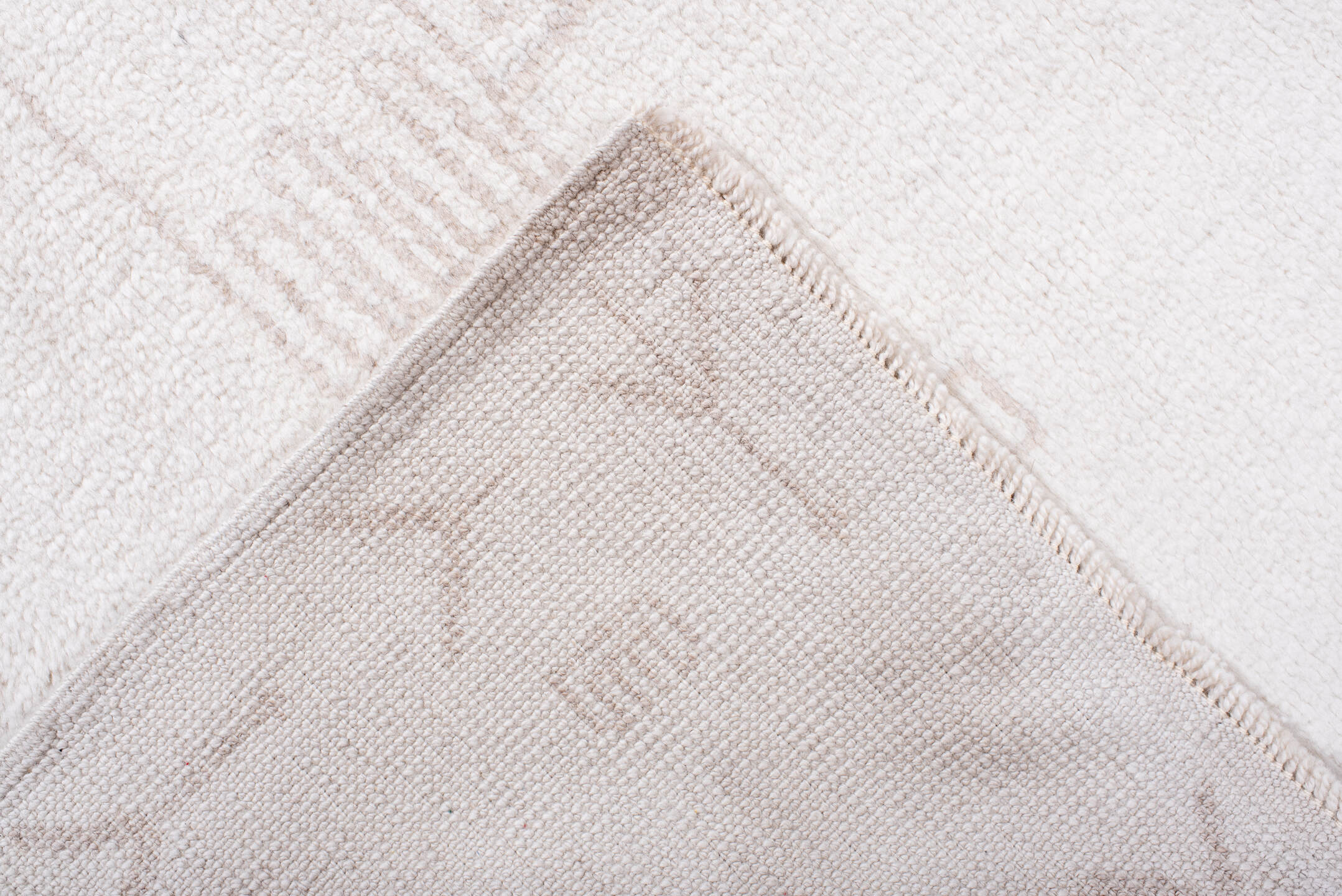 8' x 10' one-of-a-kind handmade vintage Moroccan large size rug. Color palette: ivory, blush, taupe, cream, pink, beige