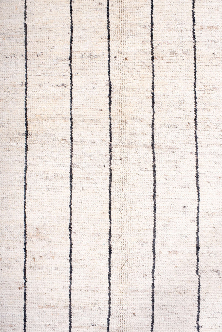 9' x 12' one-of-a-kind handmade vintage Tulu large size rug. Color palette: ivory, charcoal, taupe, gray, black, beige