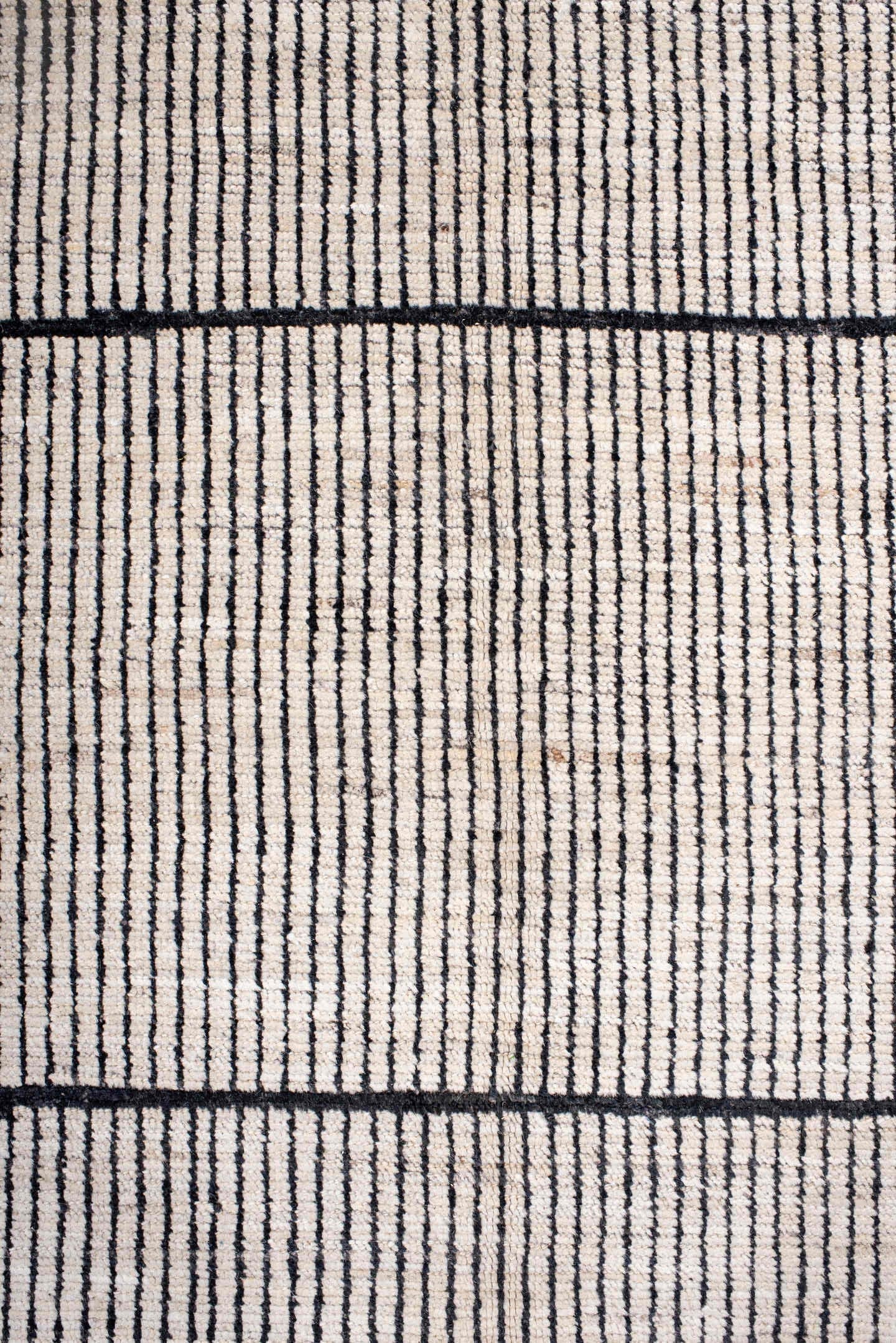 6' x 9' one-of-a-kind handmade vintage Tulu medium size rug. Color palette: ivory, charcoal, taupe, gray, black, beige