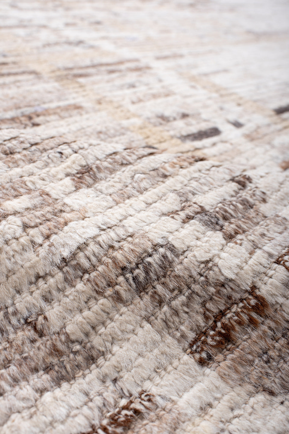 9' x 12' one-of-a-kind handmade vintage Tulu large size rug. Color palette: dark gray, dim gray, gainsboro, gray, light gray