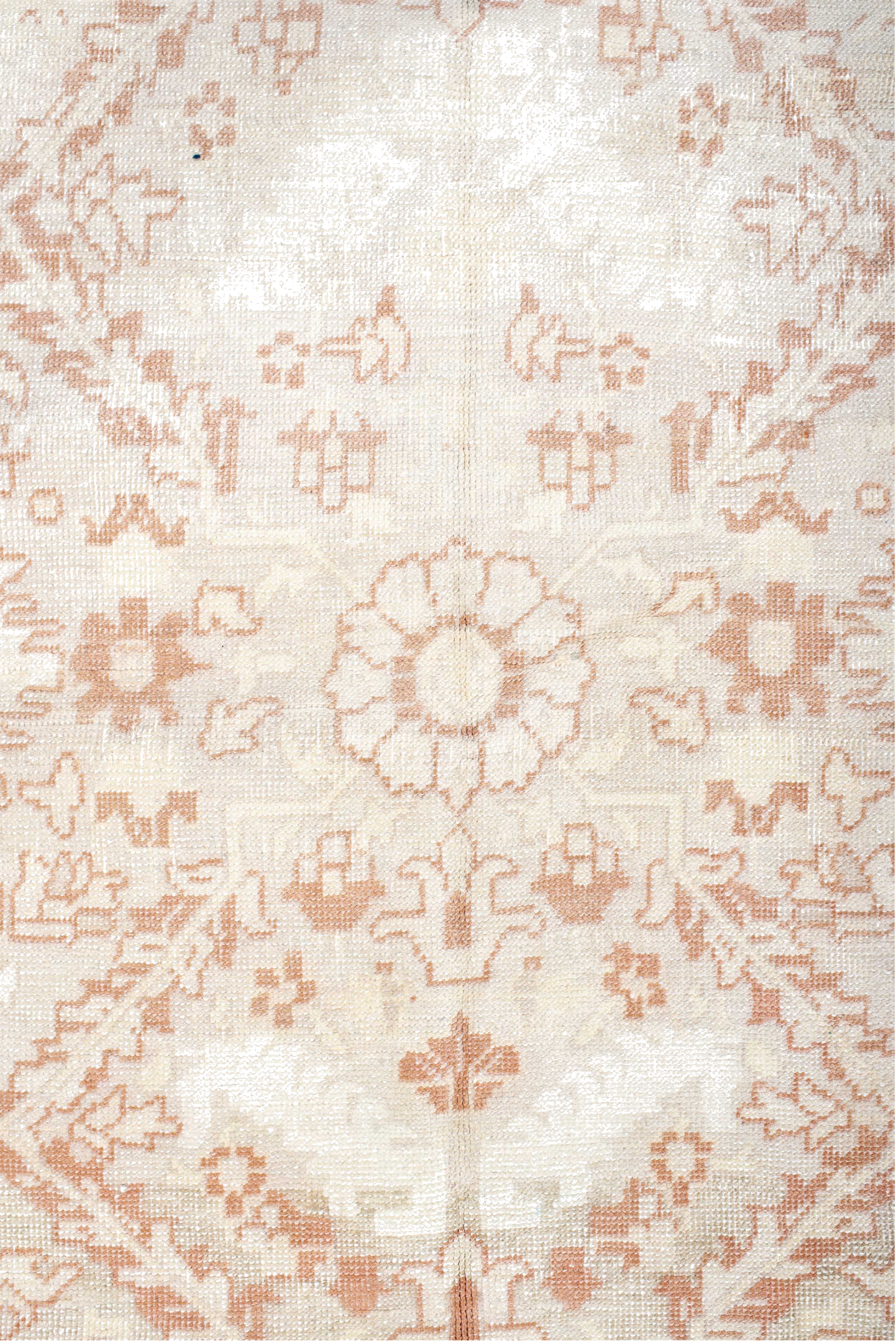 4' x 6' one-of-a-kind handmade vintage Anatolian small size rug. Color palette: brown, gainsboro, gray, light gray, linen