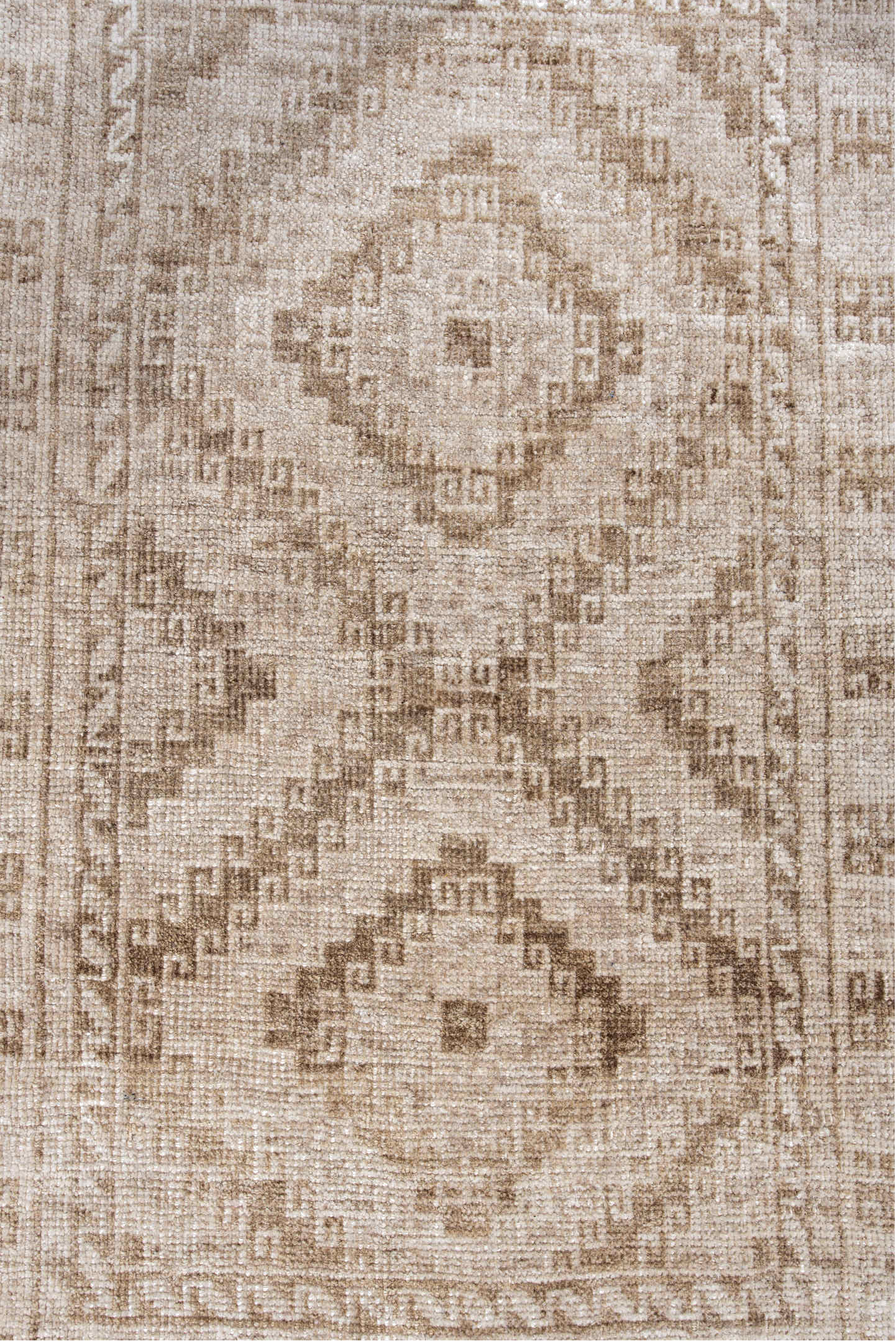 2' x 3' one-of-a-kind handmade vintage Belouch small size rug. Color palette: antiquewhite, brown, gray, light gray, linen