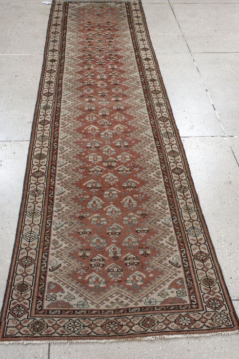 Antique Malayer Runner Rug (2' x 10')