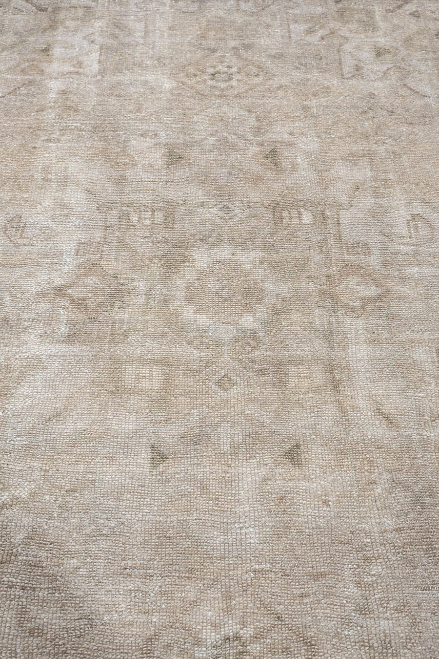 4' x 6' one-of-a-kind handmade antique Hamadan rug. Color palette: ivory, taupe, beige, sand, camel, gray beige, gray