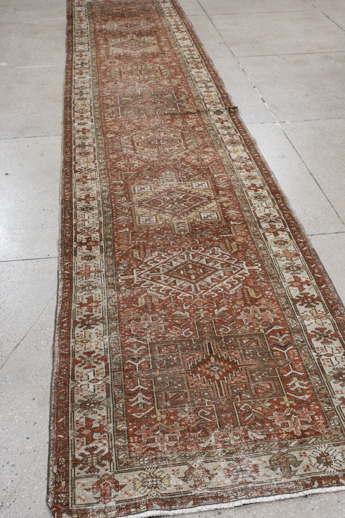 Antique Karaje Runner Rug (3' x 14')