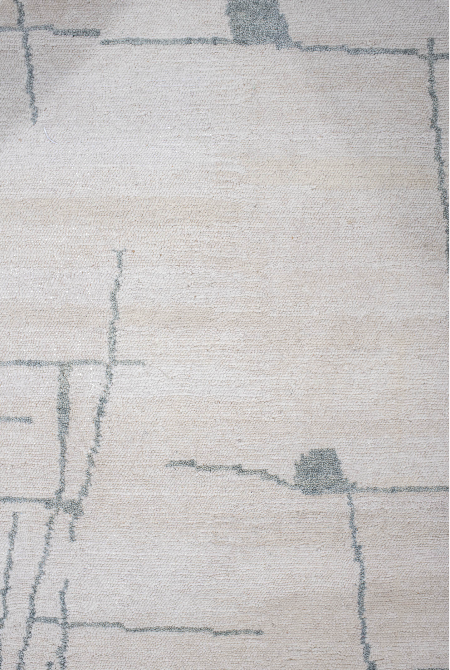 8' x 10' one-of-a-kind handmade vintage Tribeca large size rug. Color palette: dark gray, gainsboro, gray, light gray