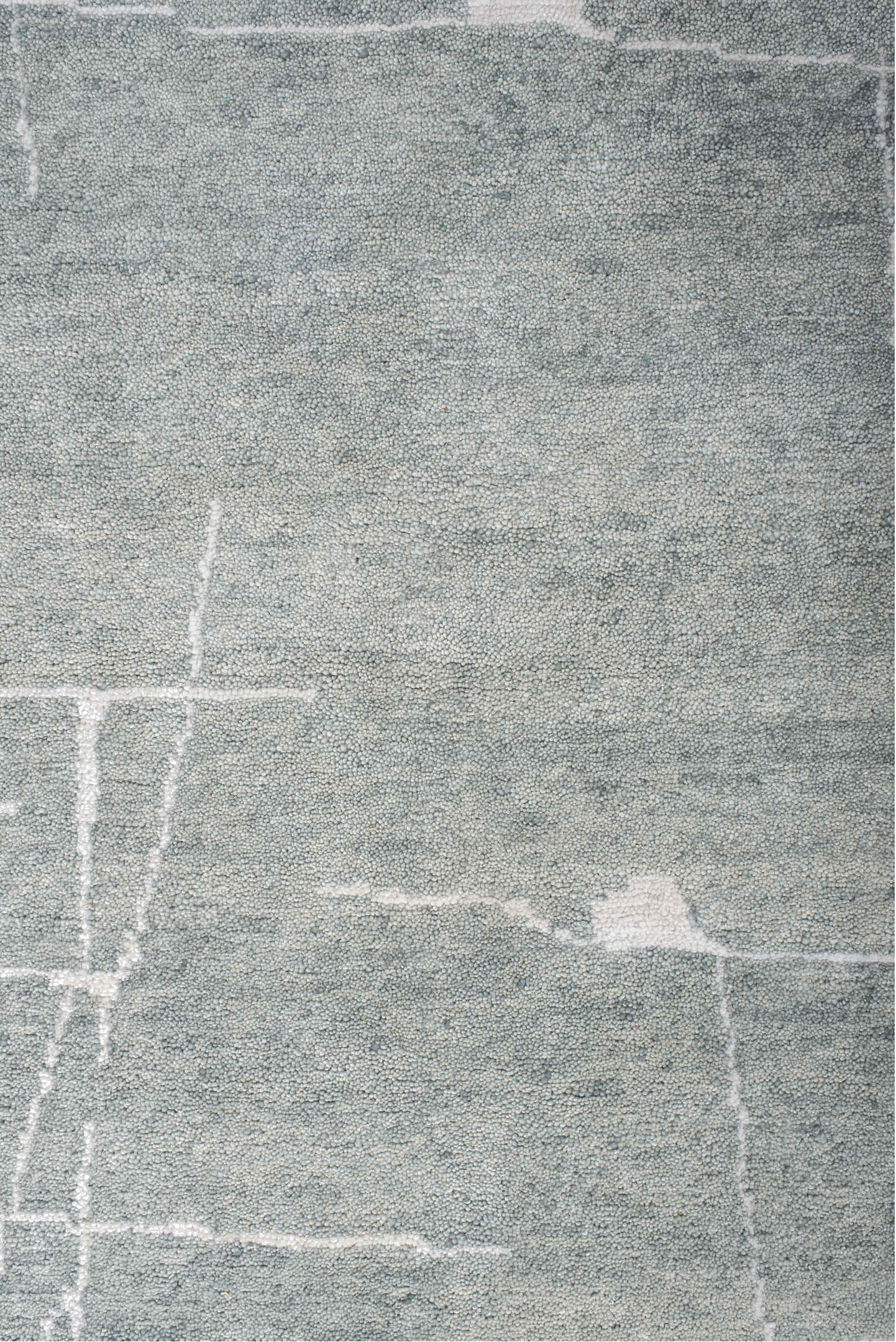 8' x 10' one-of-a-kind handmade vintage Tribeca large size rug. Color palette: dark gray, gainsboro, gray, light blue