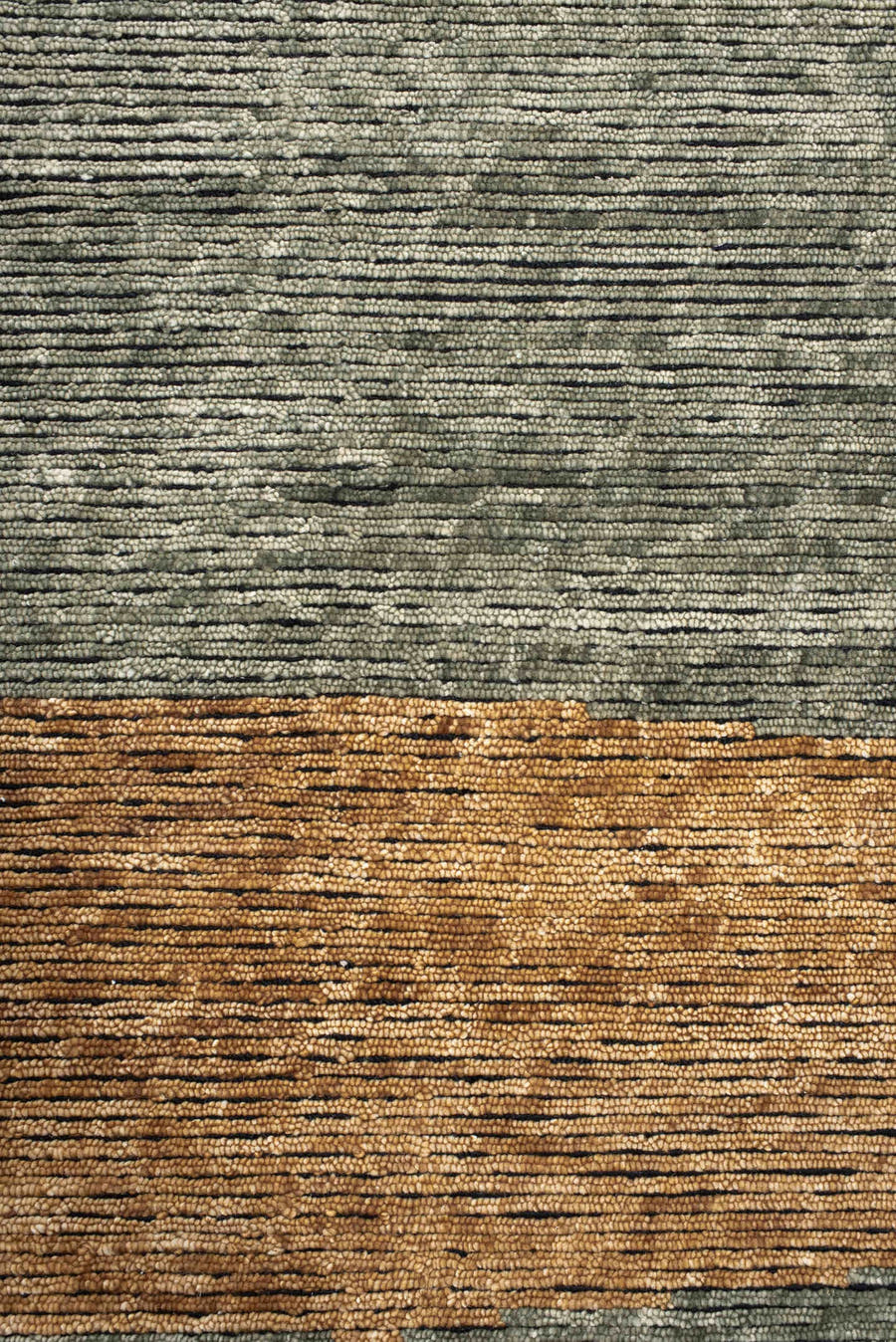 8' x 10' one-of-a-kind handmade vintage Tribeca large size rug. Color palette: terra cotta, sage, charcoal, rust, olive