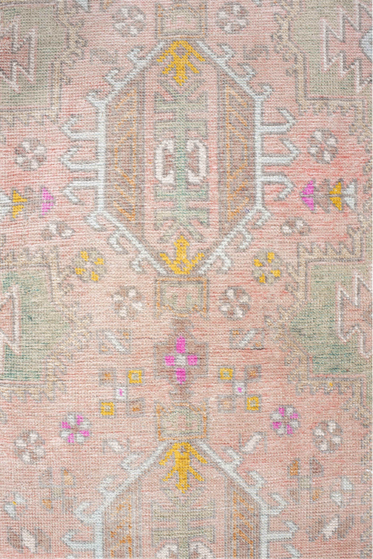 3' x 12' one-of-a-kind handmade vintage Anatolian runner rug. Color palette: brown, burlywood, gainsboro, gray, light gray