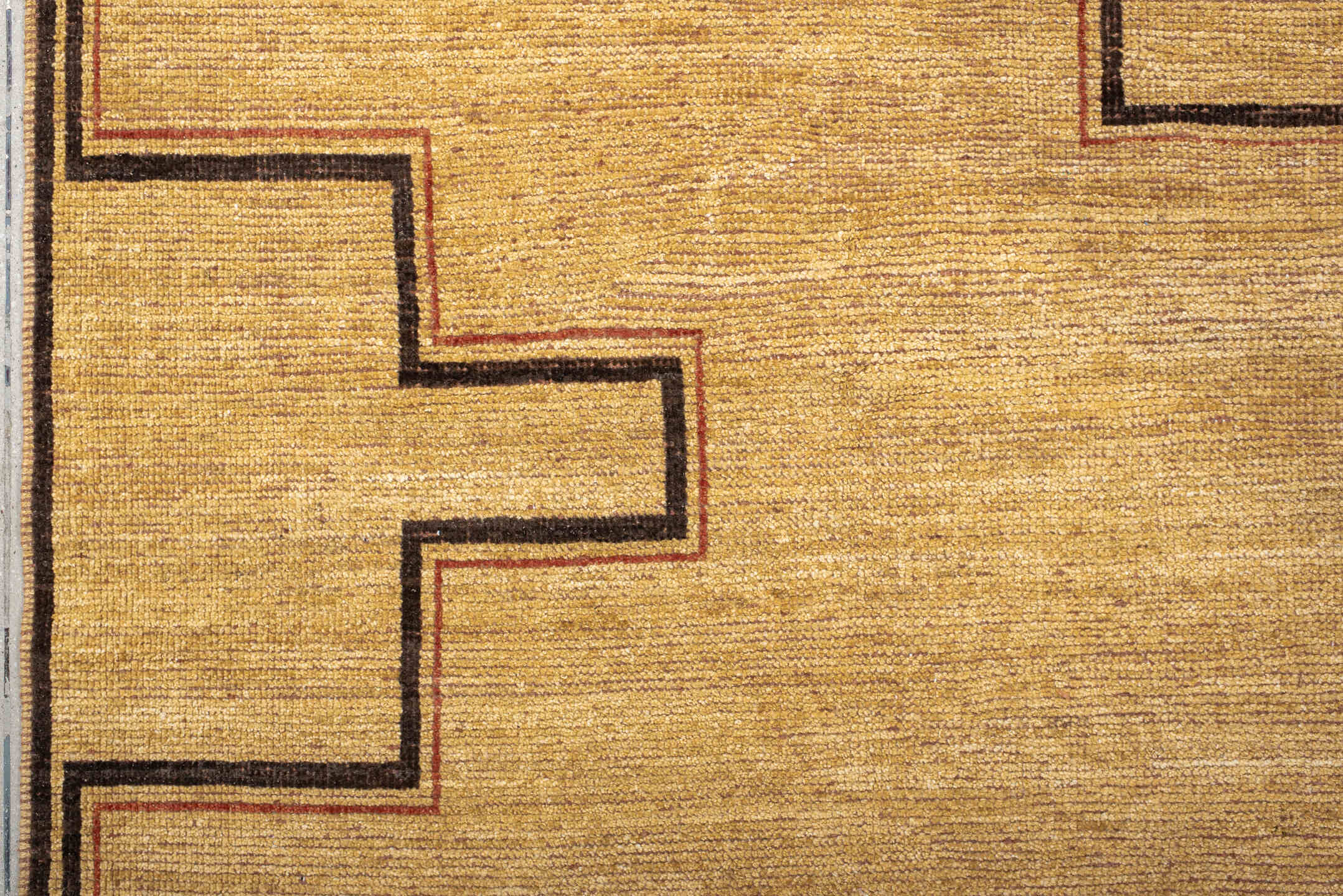 8' x 11' one-of-a-kind handmade vintage Tulu large size rug. Color palette: camel, brown, taupe, rust, beige, gray
