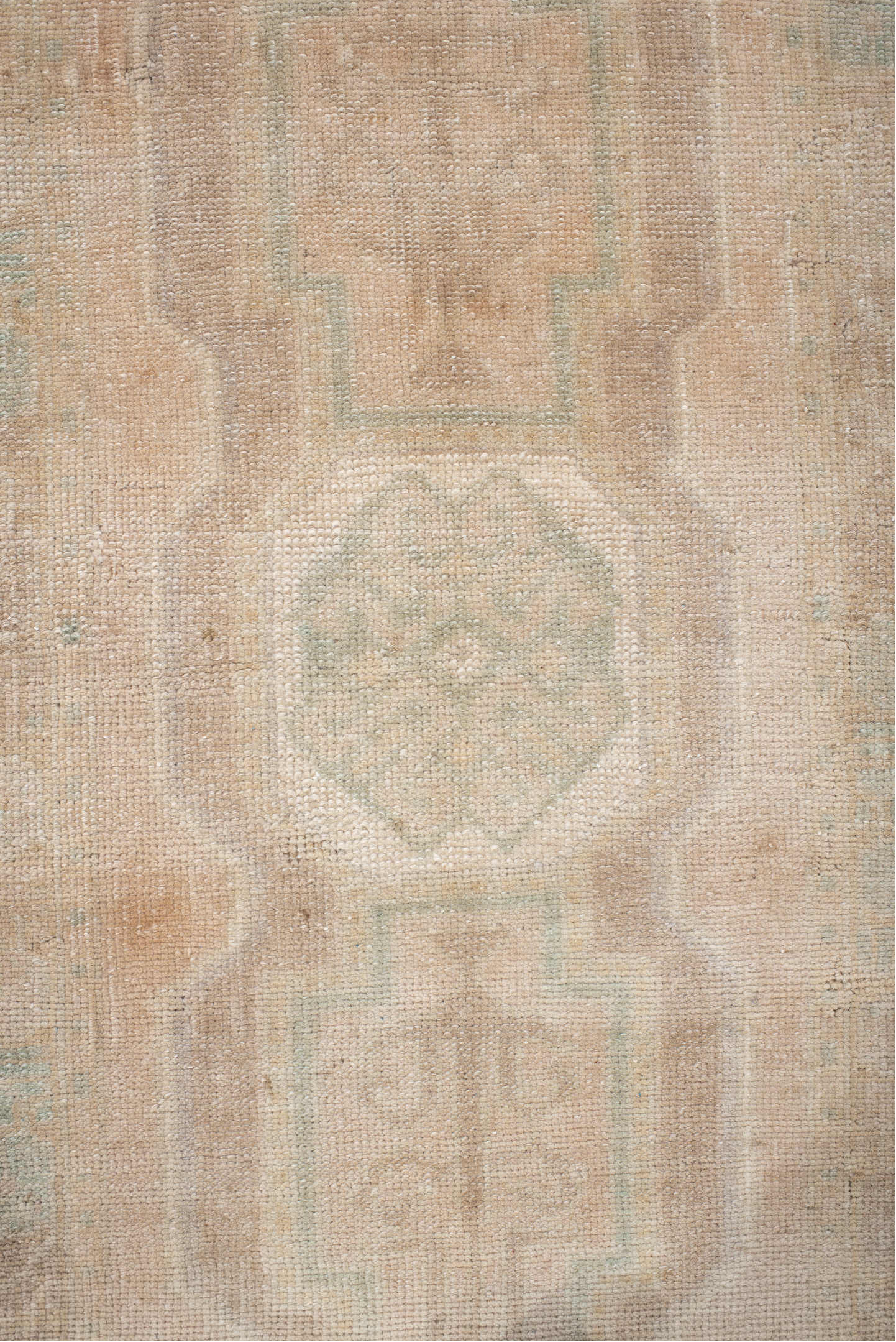 1' x 3' one-of-a-kind handmade vintage Anatolian small size rug. Color palette: brown, gray, light gray, off-white, orange