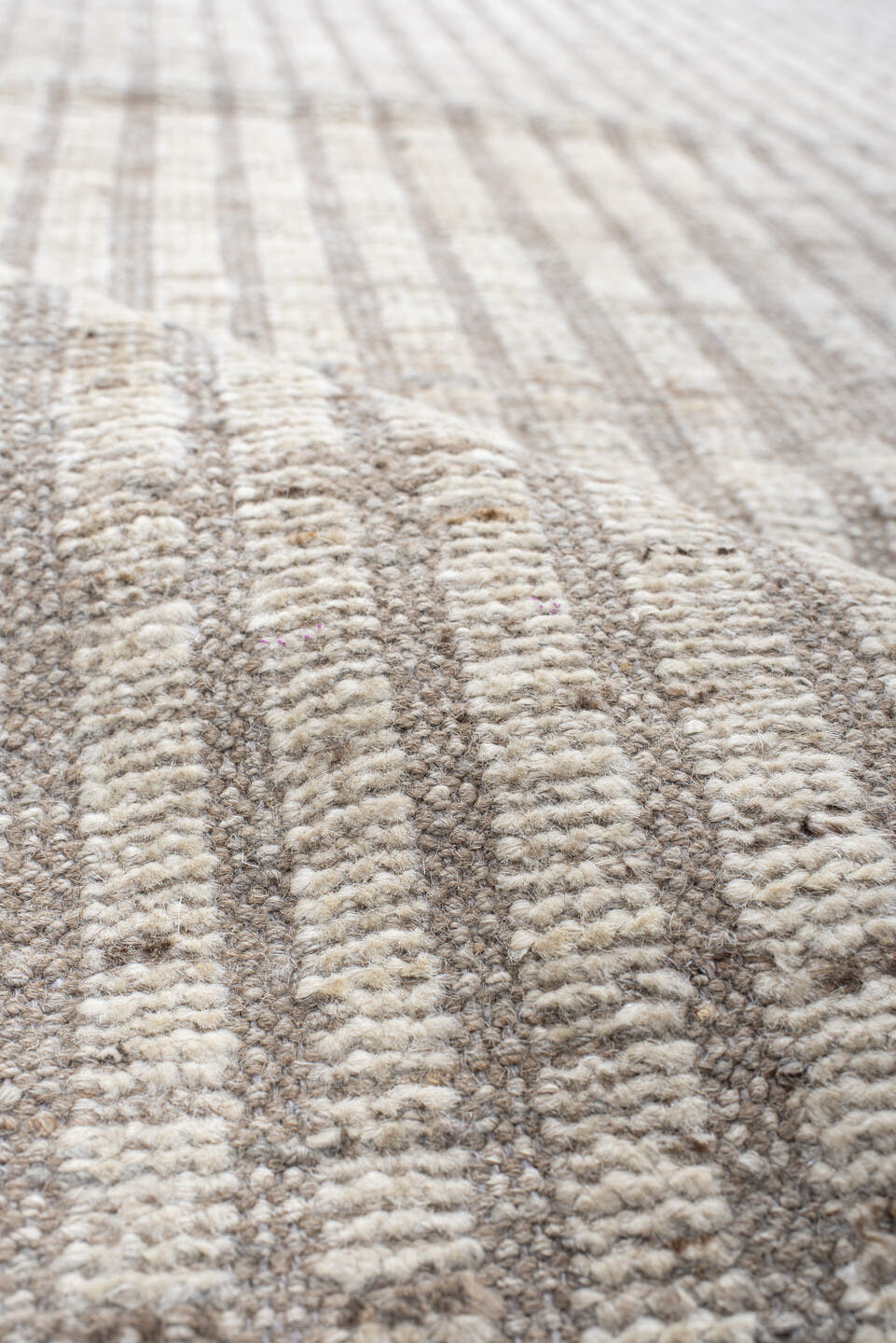 8' x 12' one-of-a-kind handmade vintage Tulu large size rug. Color palette: ivory, taupe, beige, cream, light_gray, gray