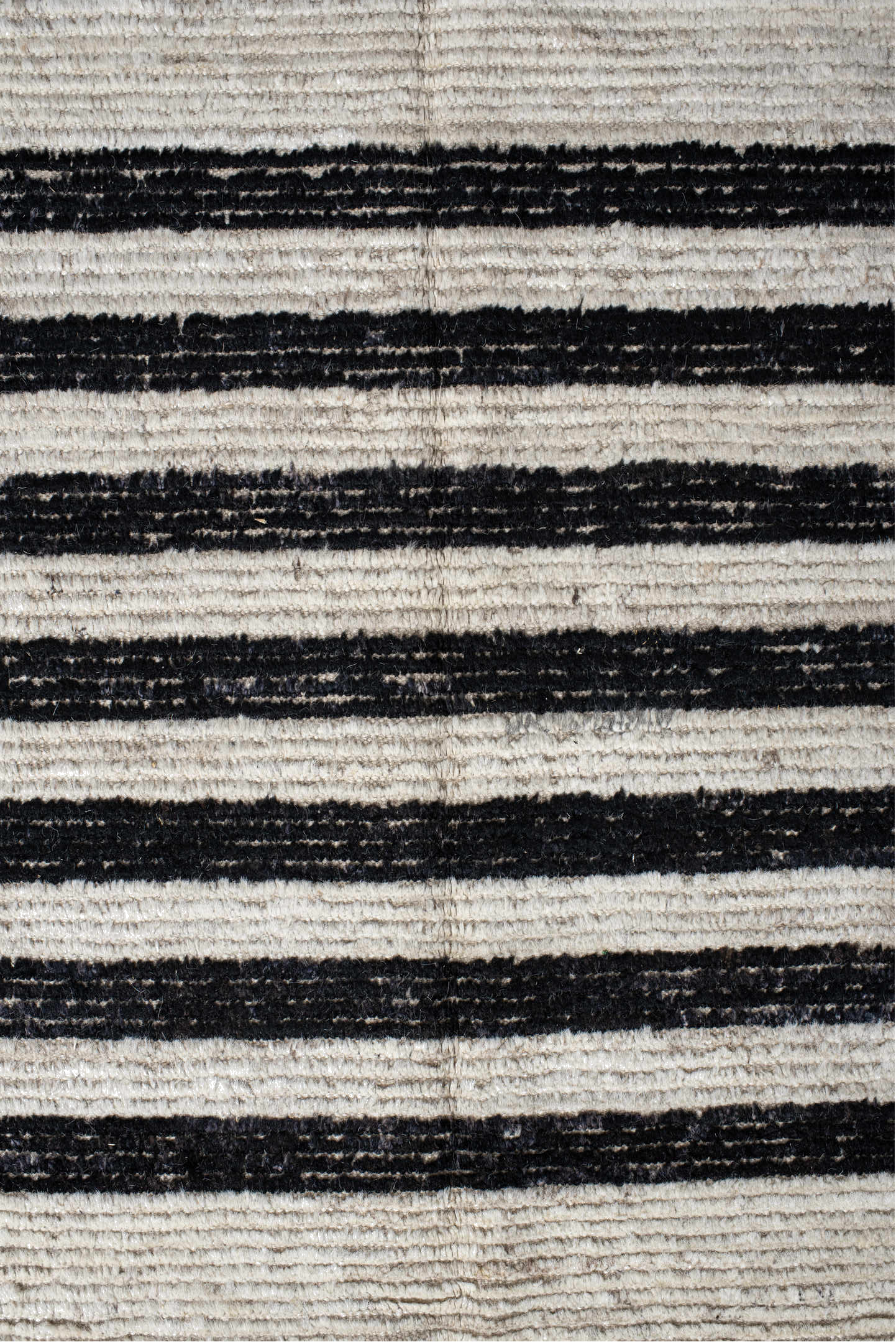 6' x 9' one-of-a-kind handmade vintage Tulu medium size rug. Color palette: beige, black, charcoal, dim gray, floral white