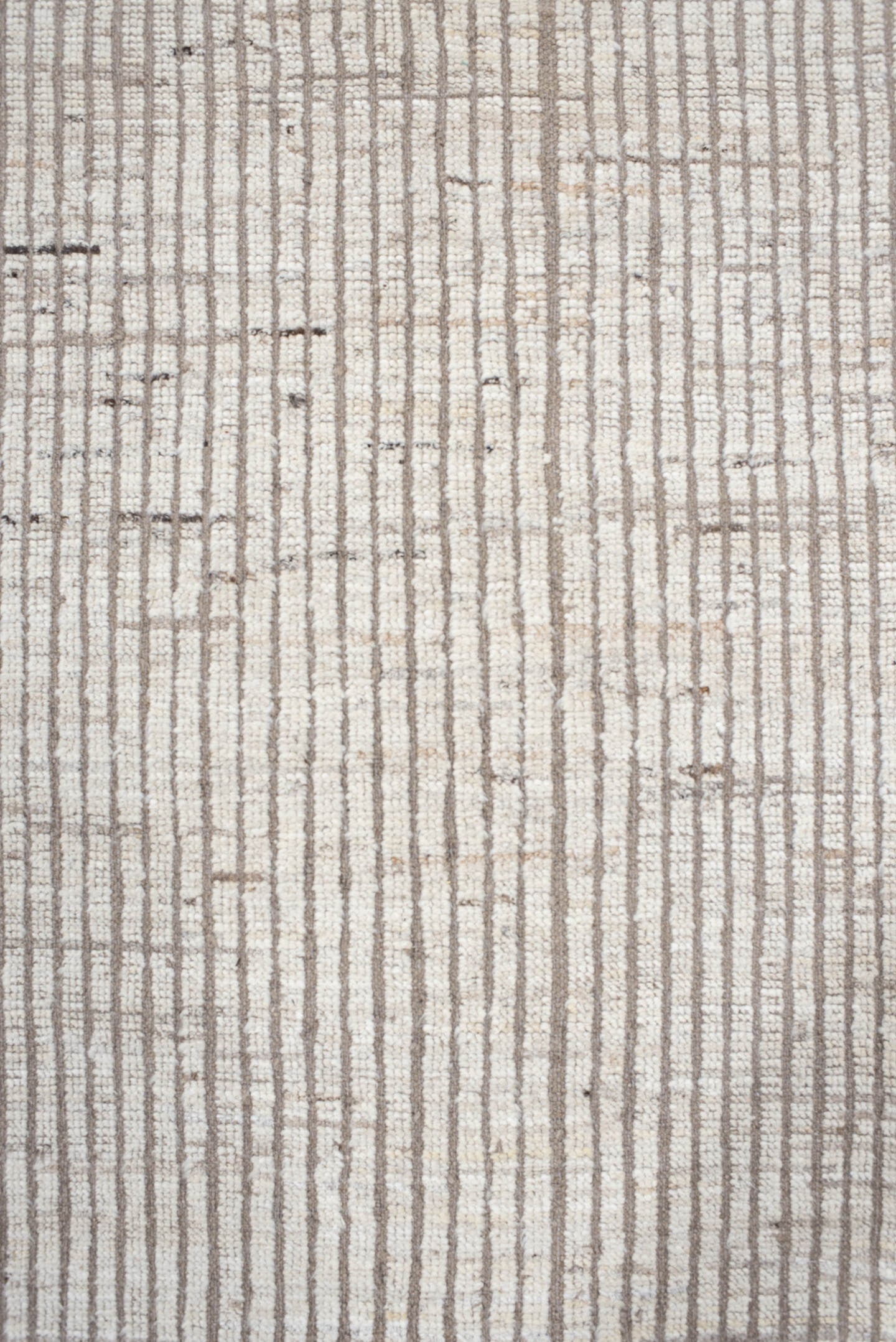 8' x 9' one-of-a-kind handmade vintage Tulu rug. Color palette: ivory, taupe, beige, cream, gray