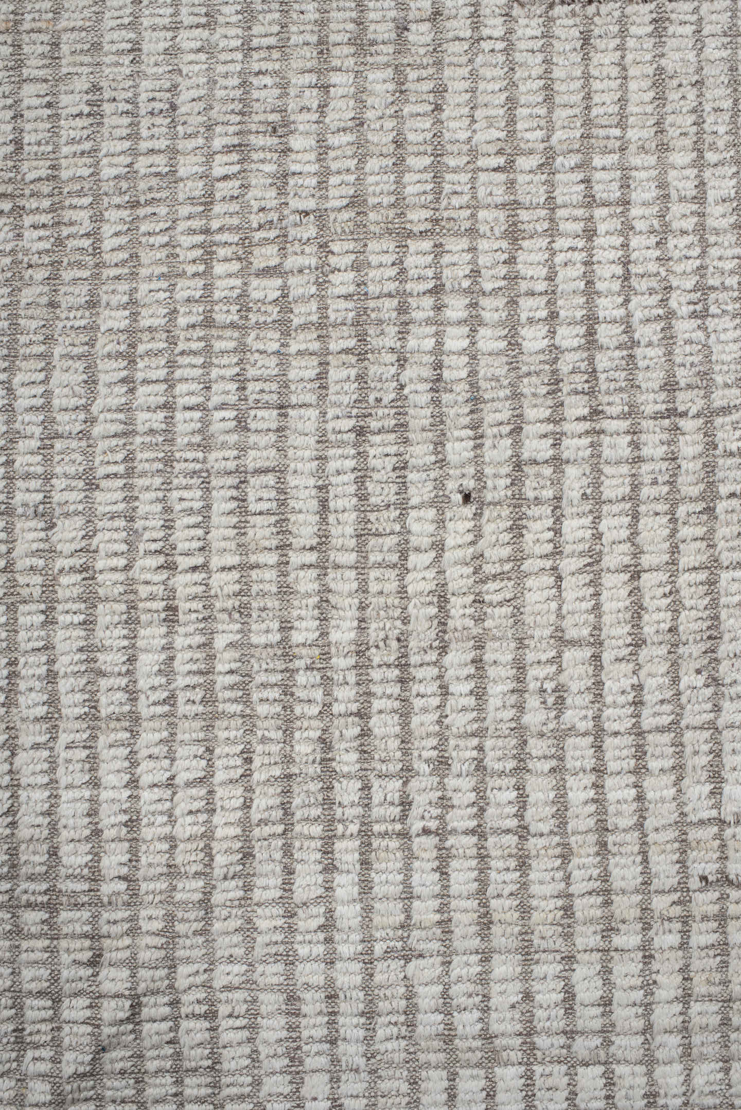 7' x 10' one-of-a-kind handmade vintage Tulu large size rug. Color palette: ivory, taupe, beige, cream, gray