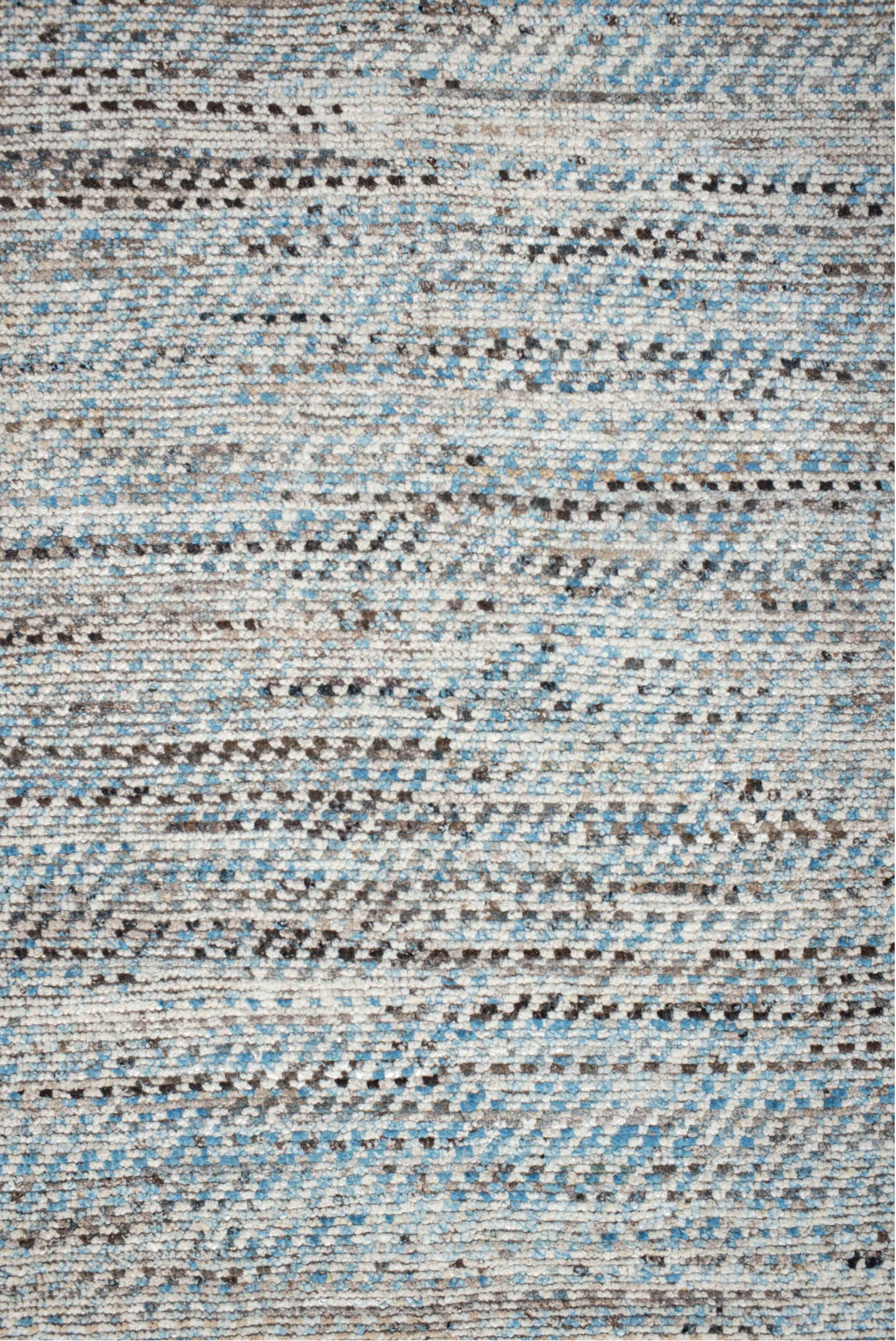 3' x 9' one-of-a-kind handmade vintage Tulu runner rug. Color palette: black, blue, charcoal, dark gray, dim gray, gainsboro