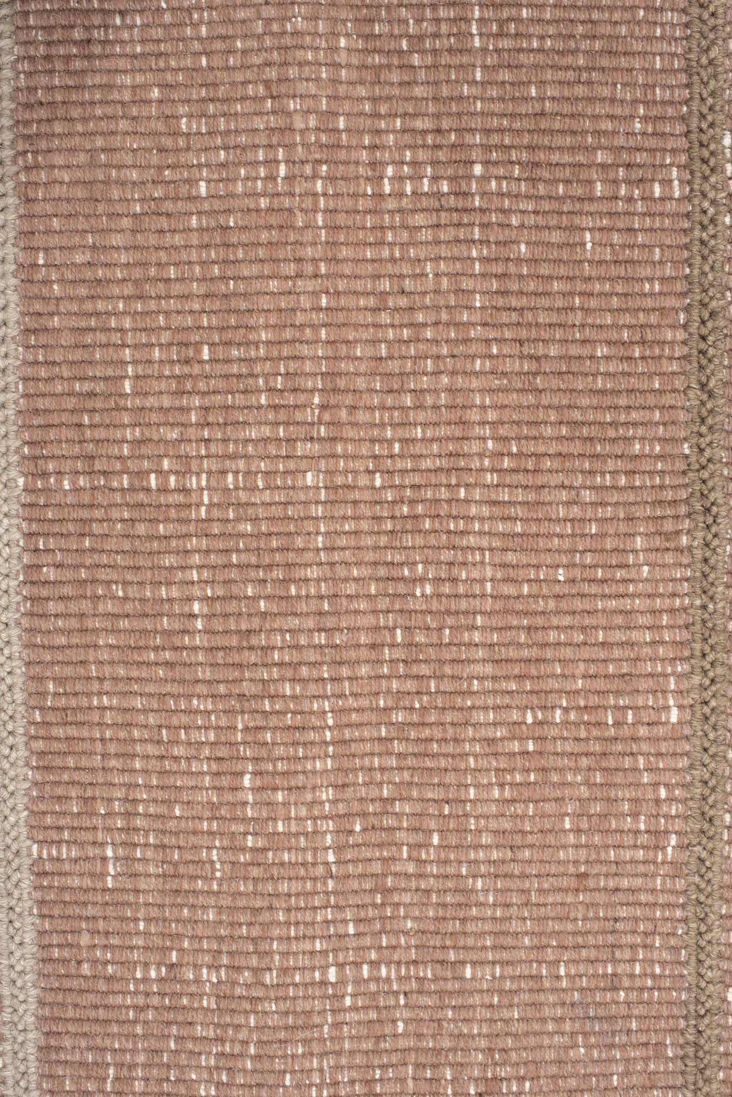 6' x 9' one-of-a-kind handmade vintage Flatweave medium size rug. Color palette: blush, taupe, ivory, camel, pink, beige