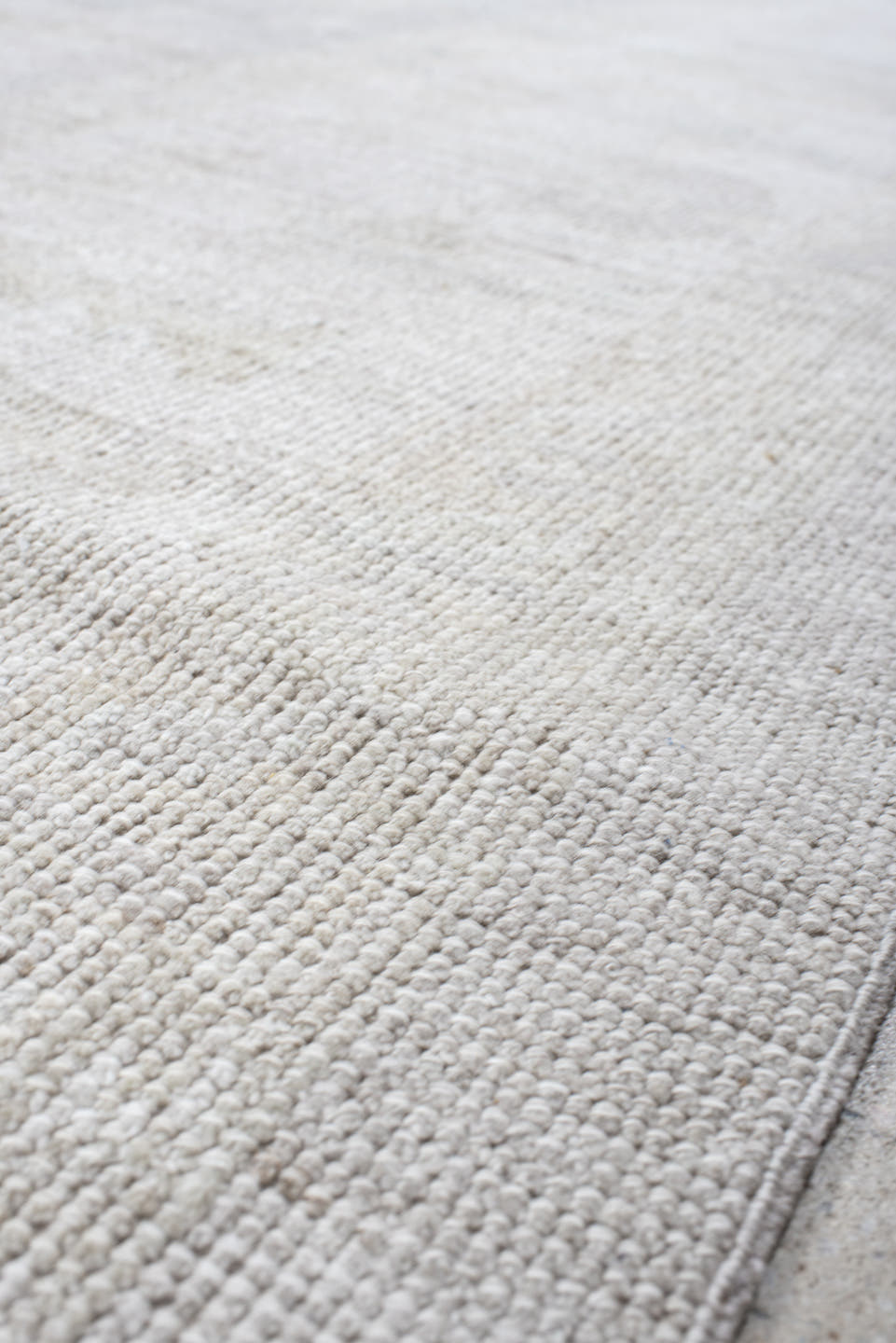 12' x 14' one-of-a-kind handmade vintage Oushak oversize rug. Color palette: ivory, cream, taupe, beige, pale gray, gray