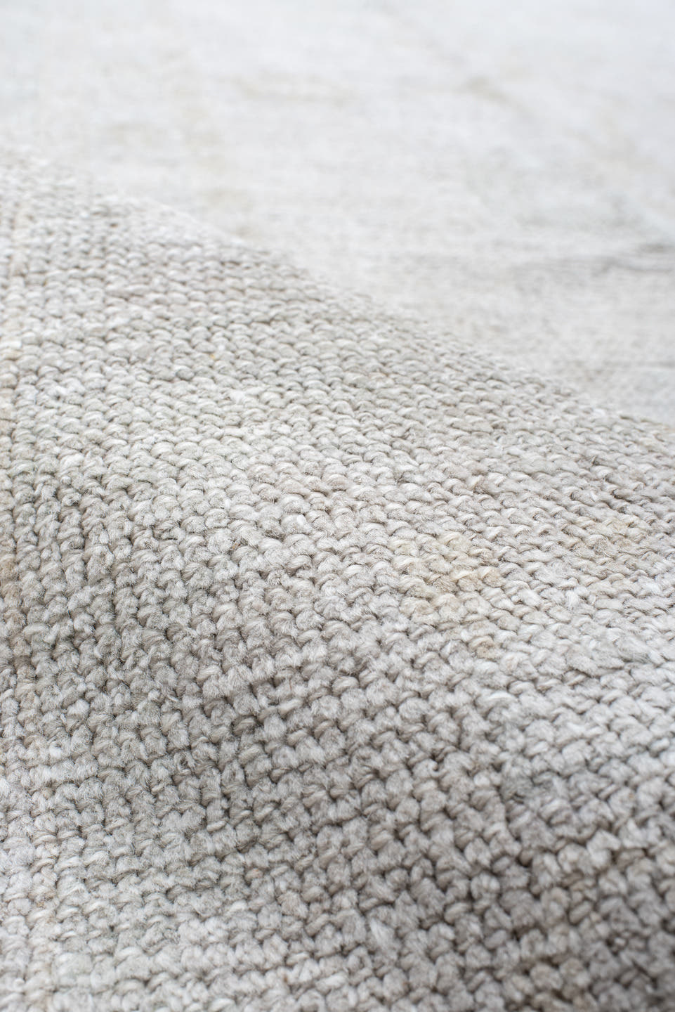 10' x 14' one-of-a-kind handmade vintage Oushak large size rug. Color palette: ivory, cream, taupe, beige, pale sage, gray