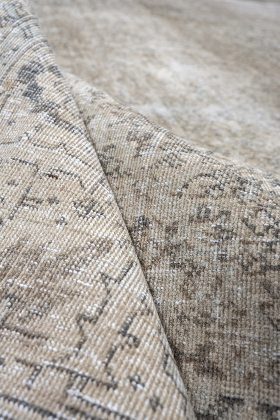 8' x 10' one-of-a-kind handmade antique Tabriz large size rug. Color palette: ivory, taupe, charcoal, gray, beige, cream