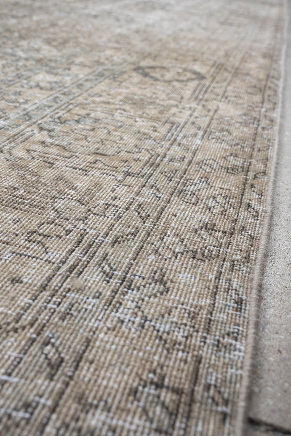 8' x 10' one-of-a-kind handmade antique Tabriz large size rug. Color palette: ivory, taupe, charcoal, gray, beige, cream