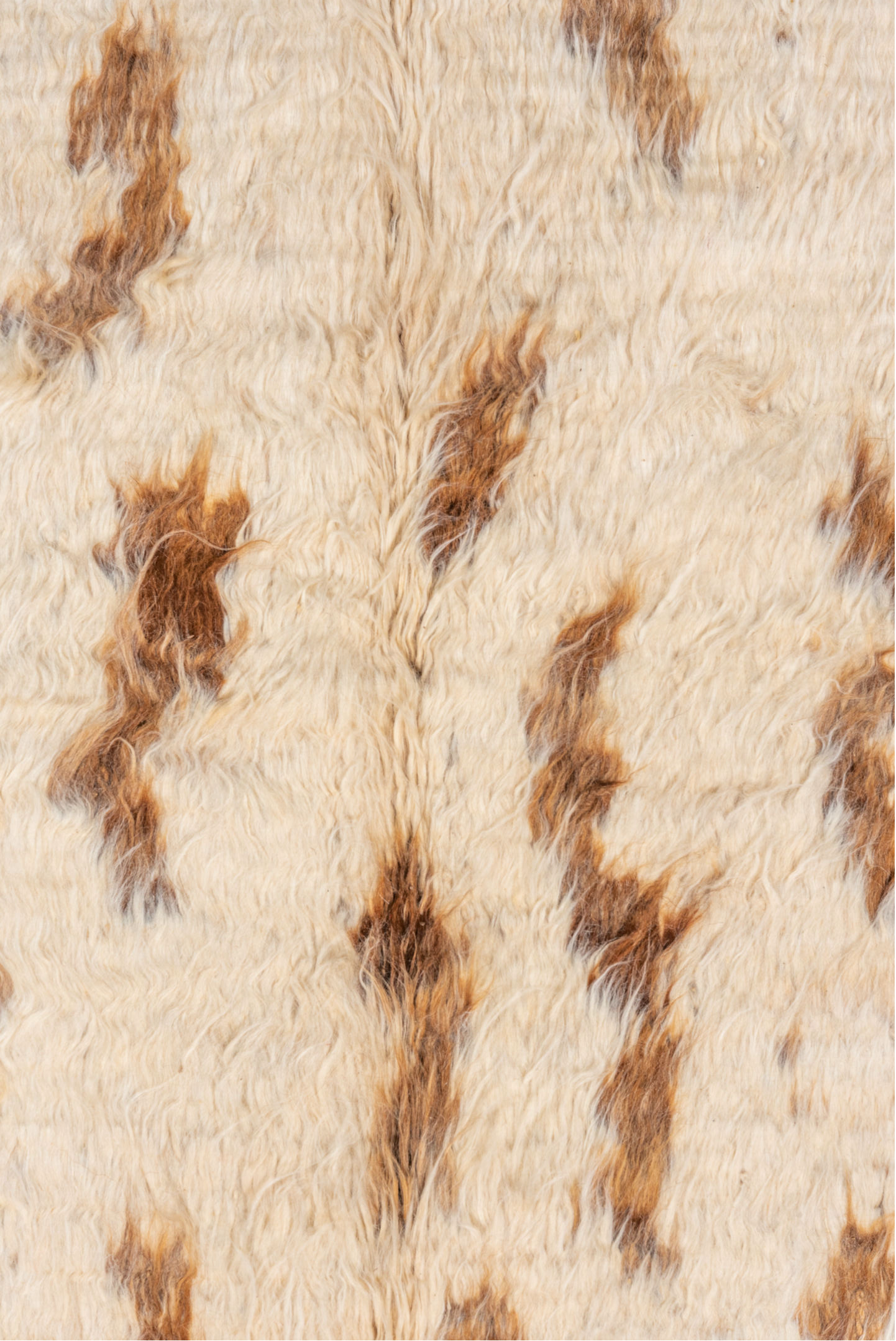 5' x 8' one-of-a-kind handmade vintage Moroccan medium size rug. Color palette: antiquewhite, brown, gray, light gray, linen