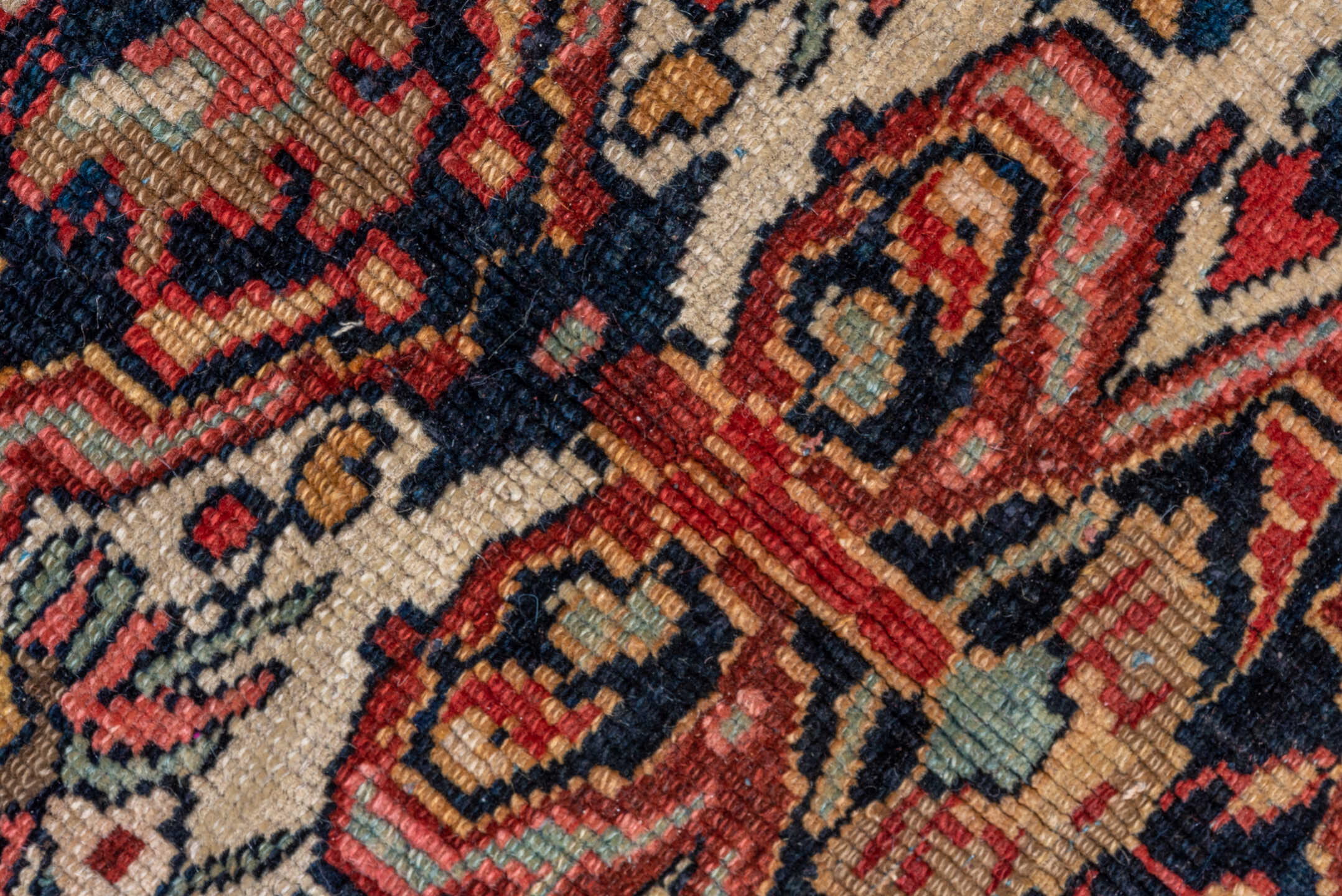 4' x 6' one-of-a-kind handmade vintage Far.Sarouk rug. Color palette: ivory, rose, crimson, burgundy, coral, taupe, charcoal