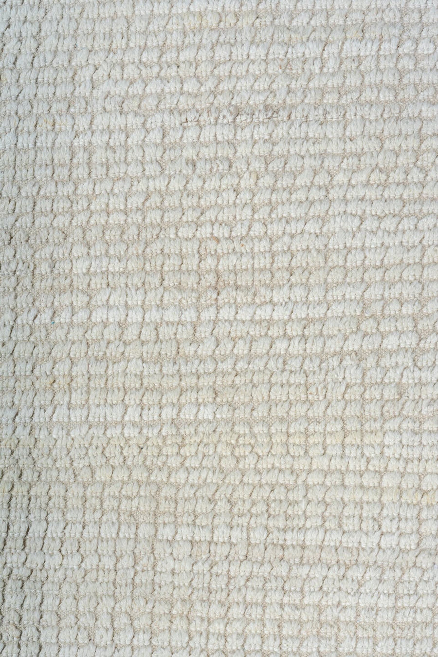 3' x 9' one-of-a-kind handmade vintage Tulu runner rug. Color palette: ivory, cream, beige