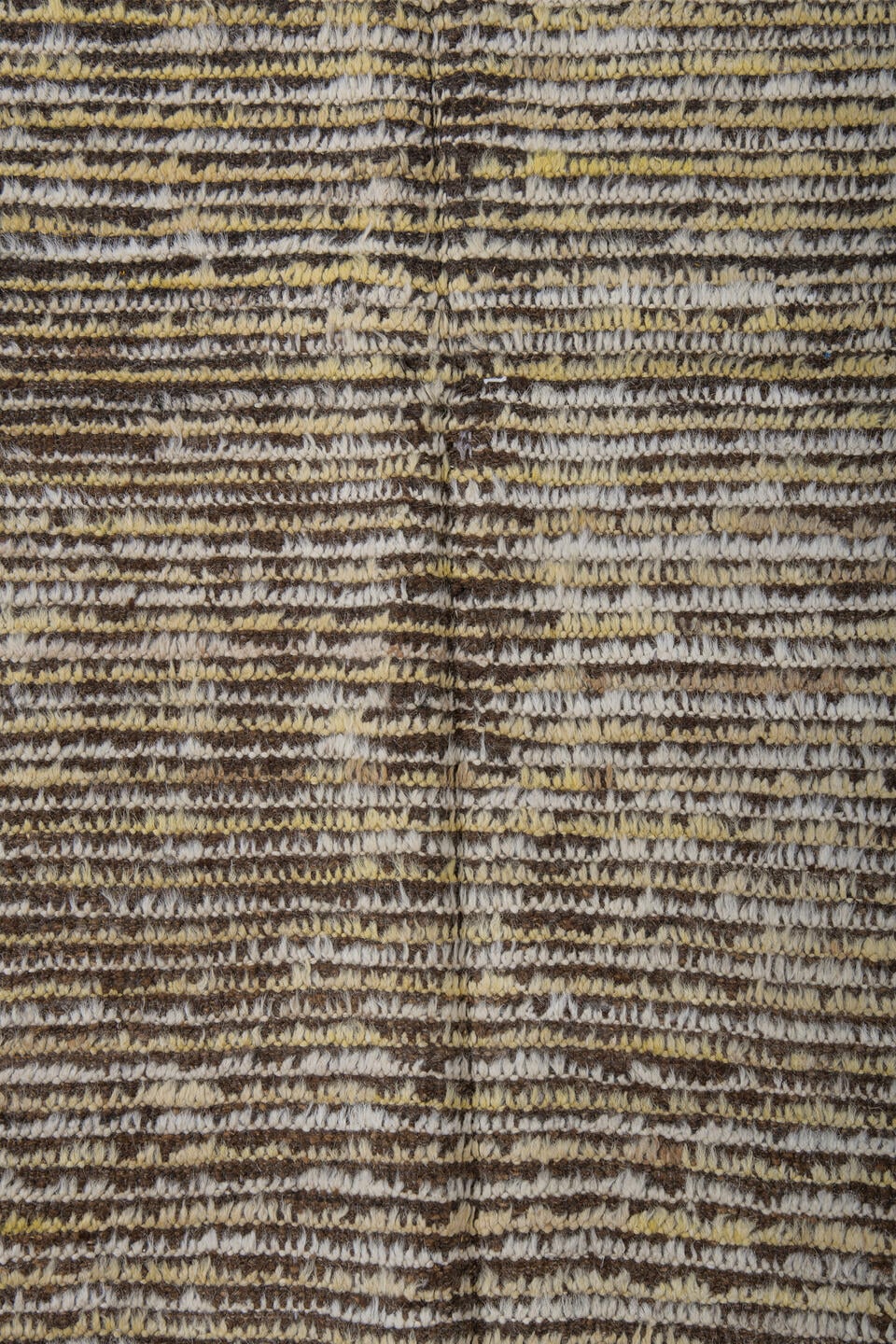 2' x 15' one-of-a-kind handmade vintage Tulu runner rug. Color palette: brown, ivory, camel, taupe, charcoal, beige, gray