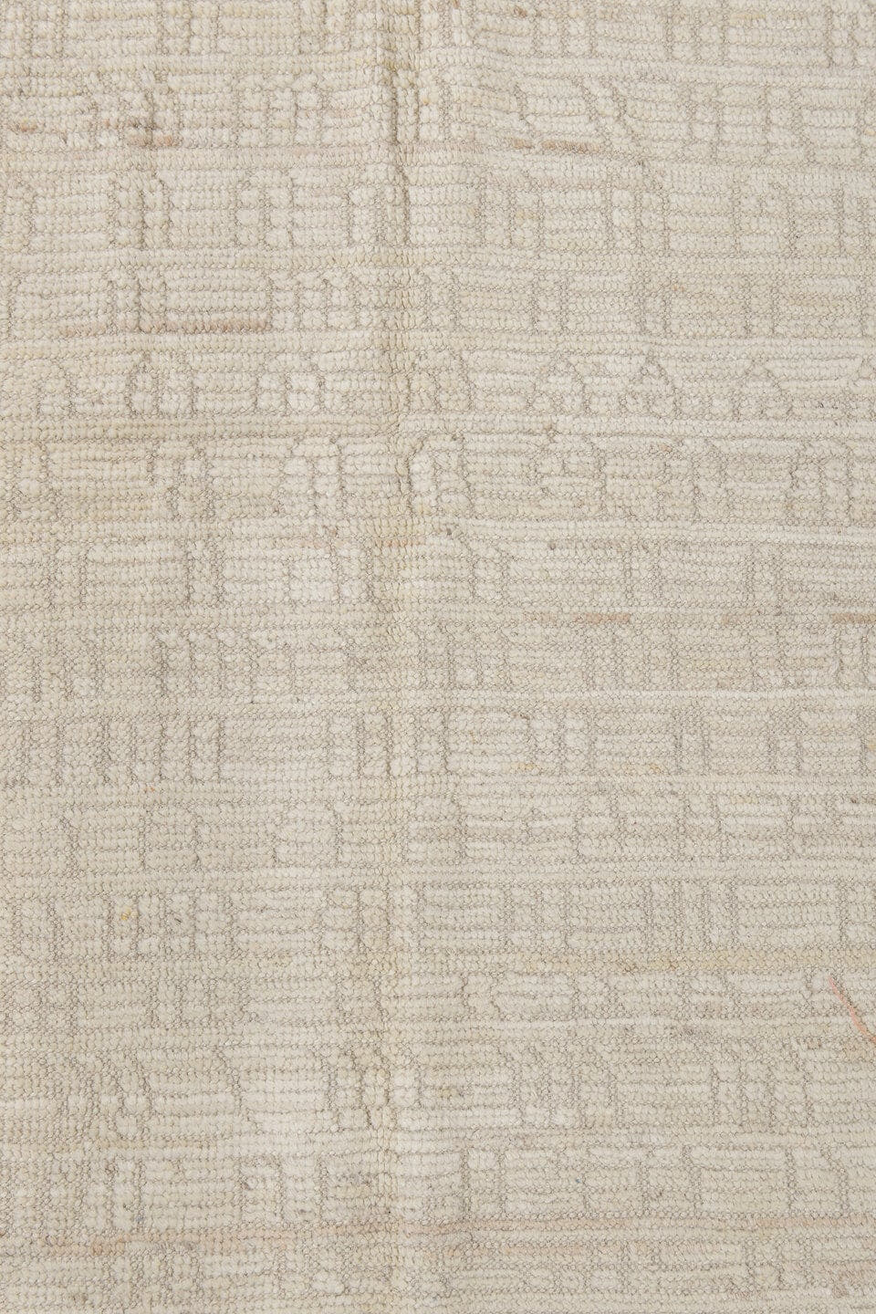 2' x 13' one-of-a-kind handmade vintage Tulu runner rug. Color palette: ivory, cream, beige, taupe, gray