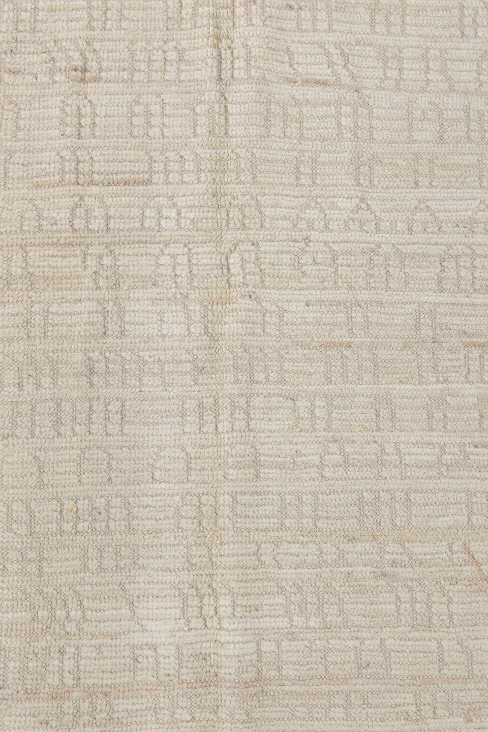 2' x 13' one-of-a-kind handmade vintage Tulu runner rug. Color palette: ivory, cream, beige, taupe, gray