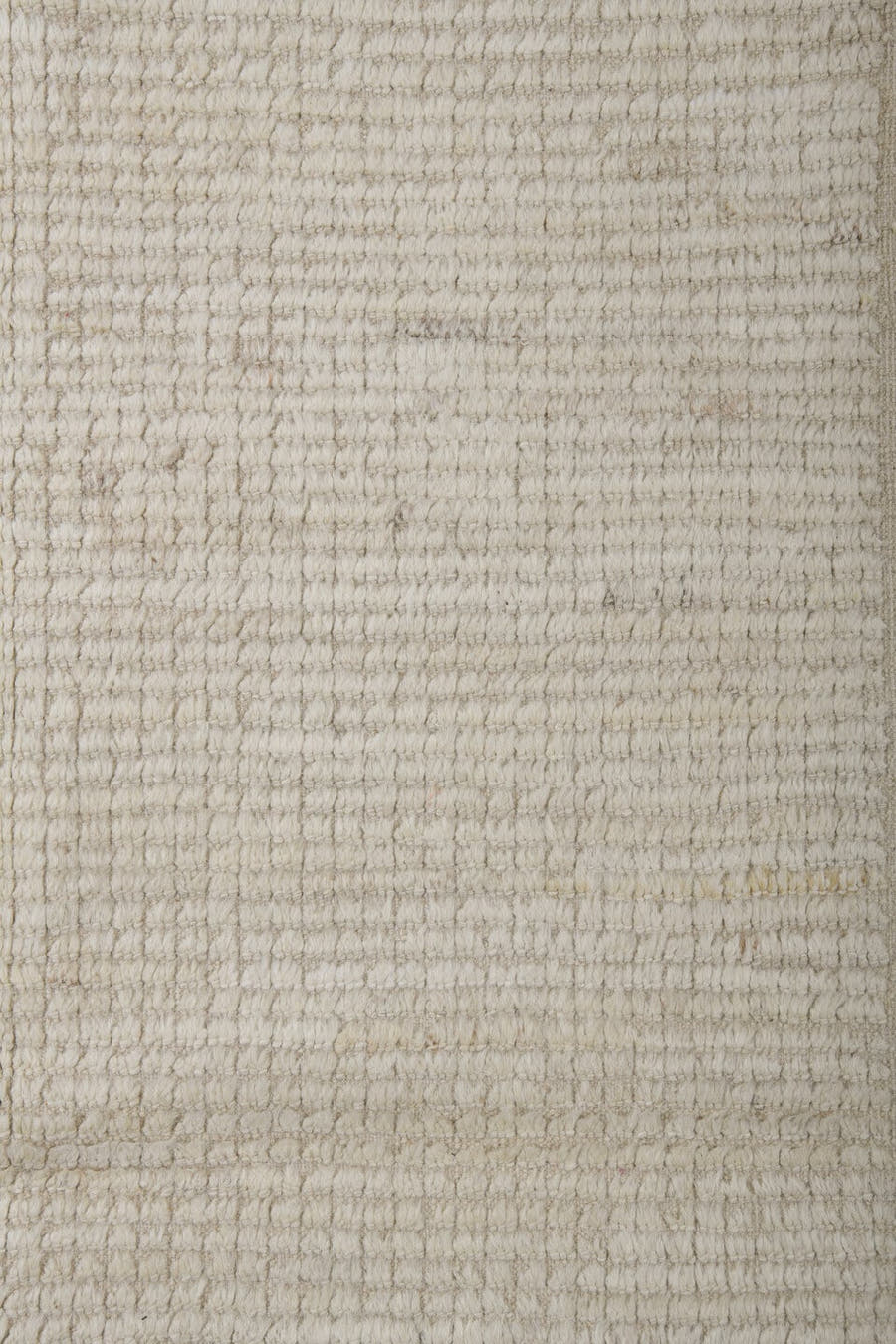 3' x 9' one-of-a-kind handmade vintage Tulu runner rug. Color palette: ivory, cream, beige