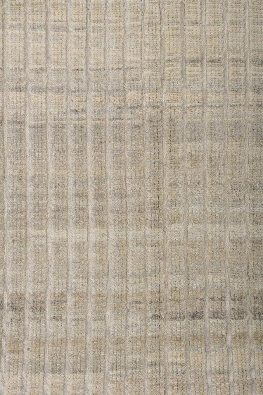 3' x 10' one-of-a-kind handmade vintage Tulu runner rug. Color palette: ivory, taupe, gray, beige, camel