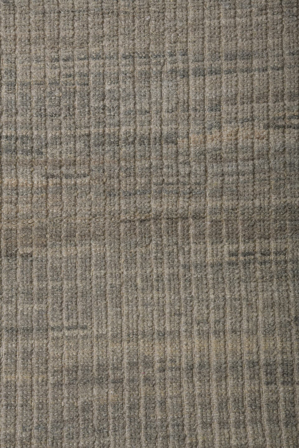 2' x 9' one-of-a-kind handmade vintage Tulu runner rug. Color palette: ivory, taupe, light gray, beige, greige, gray
