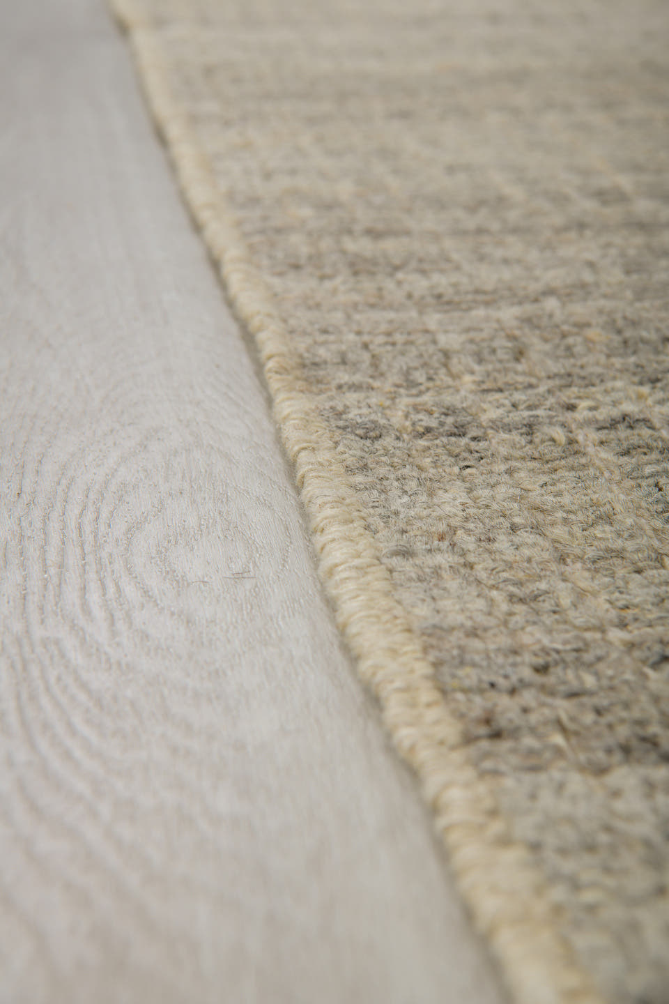 2' x 9' one-of-a-kind handmade vintage Tulu runner rug. Color palette: ivory, taupe, light gray, beige, greige, gray