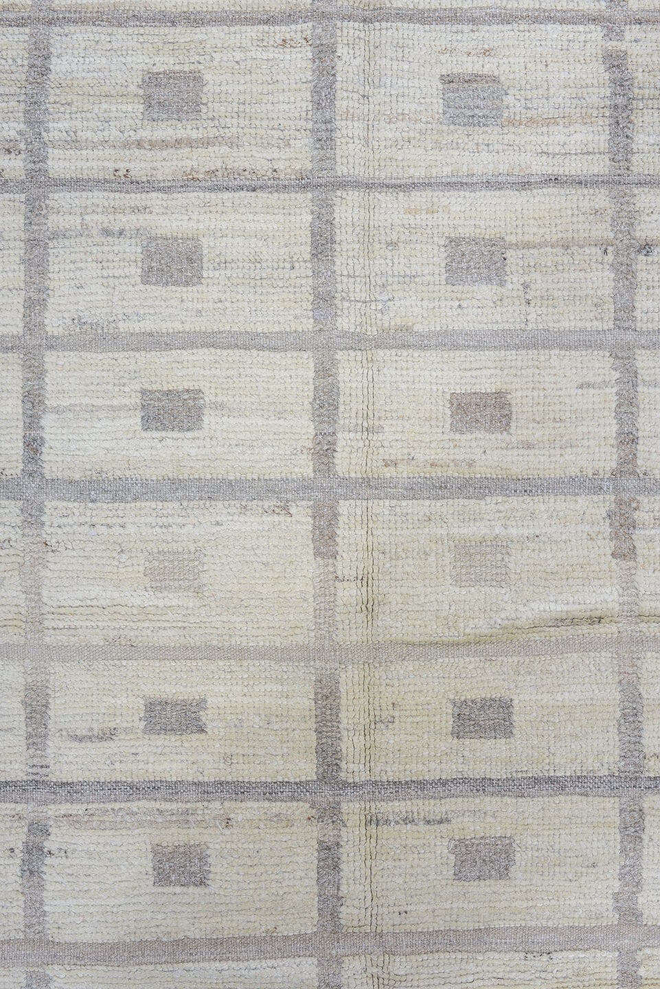 3' x 11' one-of-a-kind handmade vintage Tulu runner rug. Color palette: ivory, taupe, beige, light_gray, gray, light gray