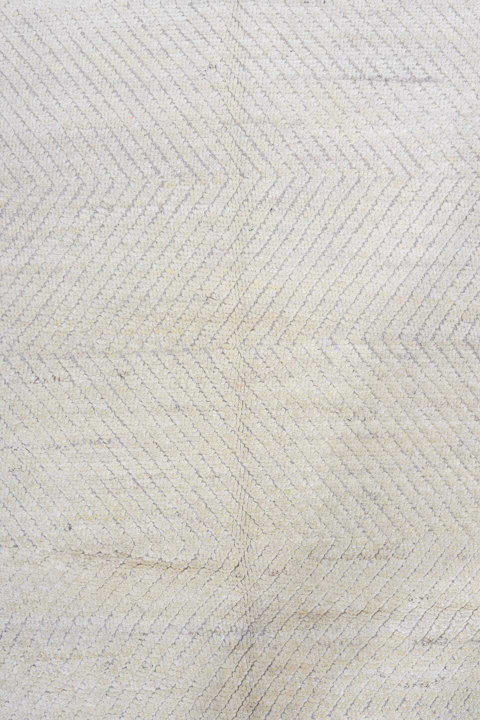 3' x 11' one-of-a-kind handmade vintage Tulu runner rug. Color palette: ivory, cream, taupe, light gray, beige, gray