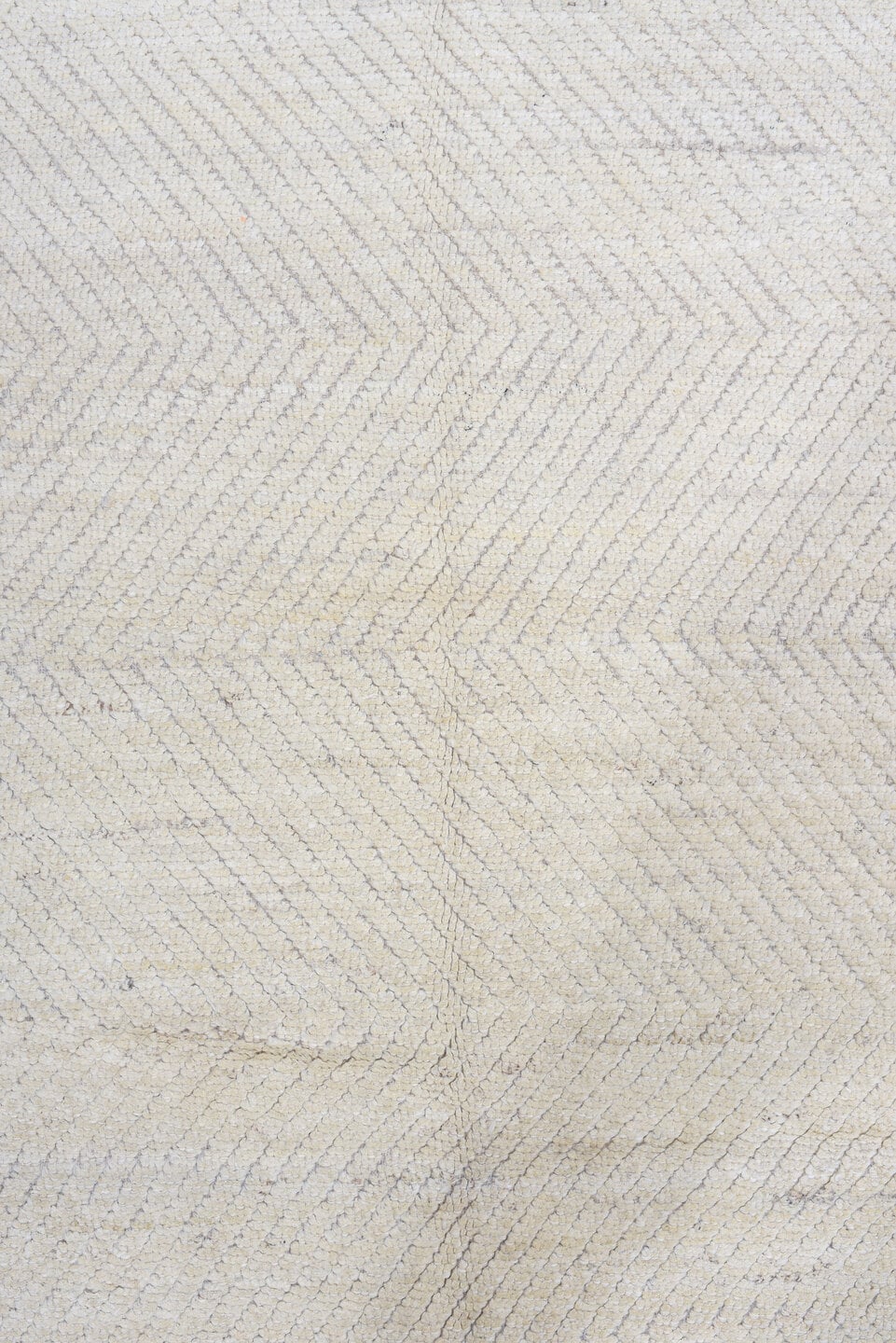 3' x 11' one-of-a-kind handmade vintage Tulu runner rug. Color palette: ivory, cream, taupe, light gray, beige, gray