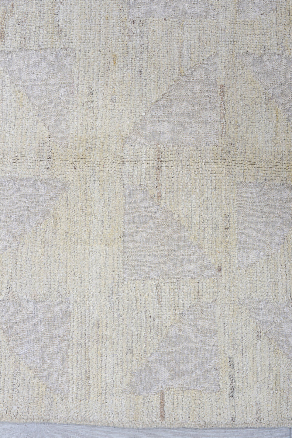 3' x 11' one-of-a-kind handmade vintage Tulu runner rug. Color palette: ivory, cream, beige, taupe, camel, gray
