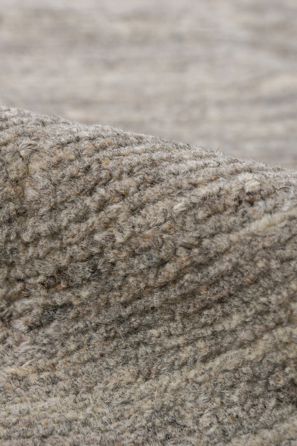3' x 9' one-of-a-kind handmade vintage Tulu runner rug. Color palette: taupe, ivory, gray, cream, charcoal, beige, black