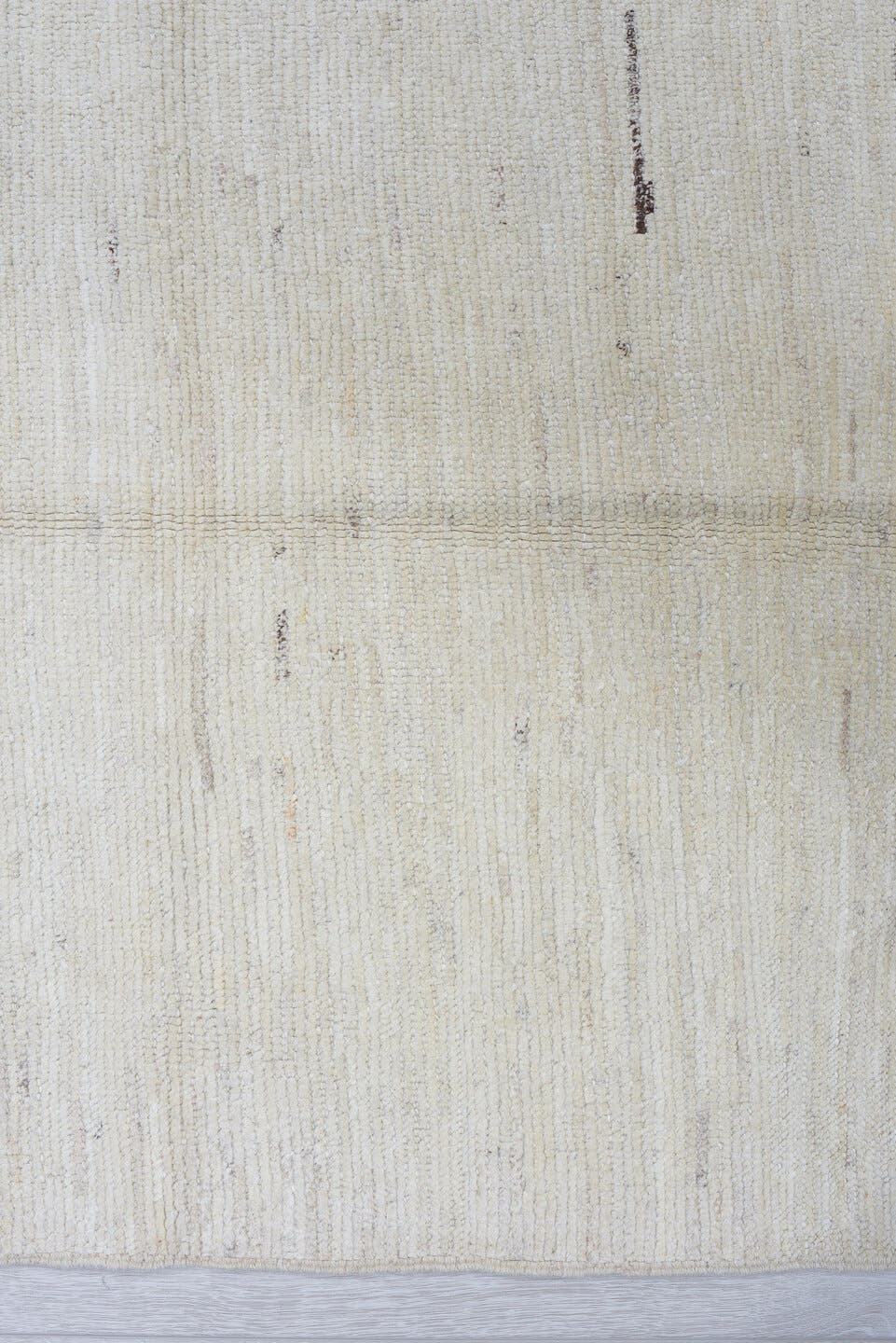 3' x 9' one-of-a-kind handmade vintage Tulu runner rug. Color palette: ivory, cream, beige, taupe, camel, gray