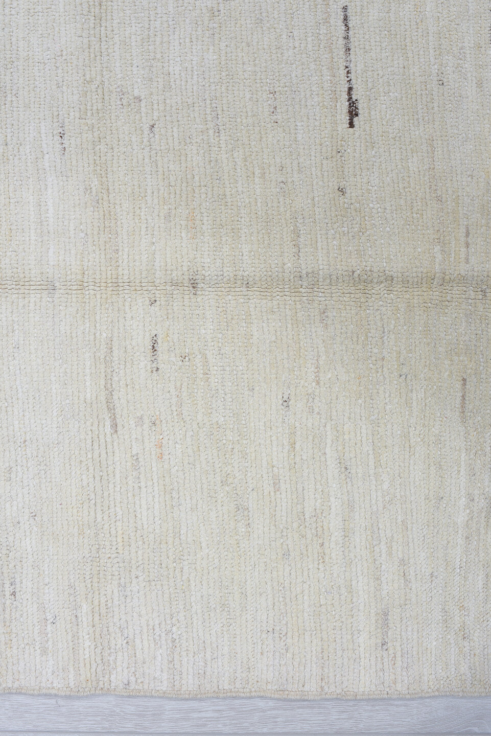 3' x 9' one-of-a-kind handmade vintage Tulu runner rug. Color palette: ivory, cream, beige, taupe, camel, gray