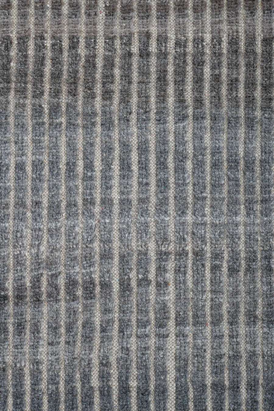 2' x 9' one-of-a-kind handmade vintage Tulu runner rug. Color palette: ivory, slate, gray, charcoal, black
