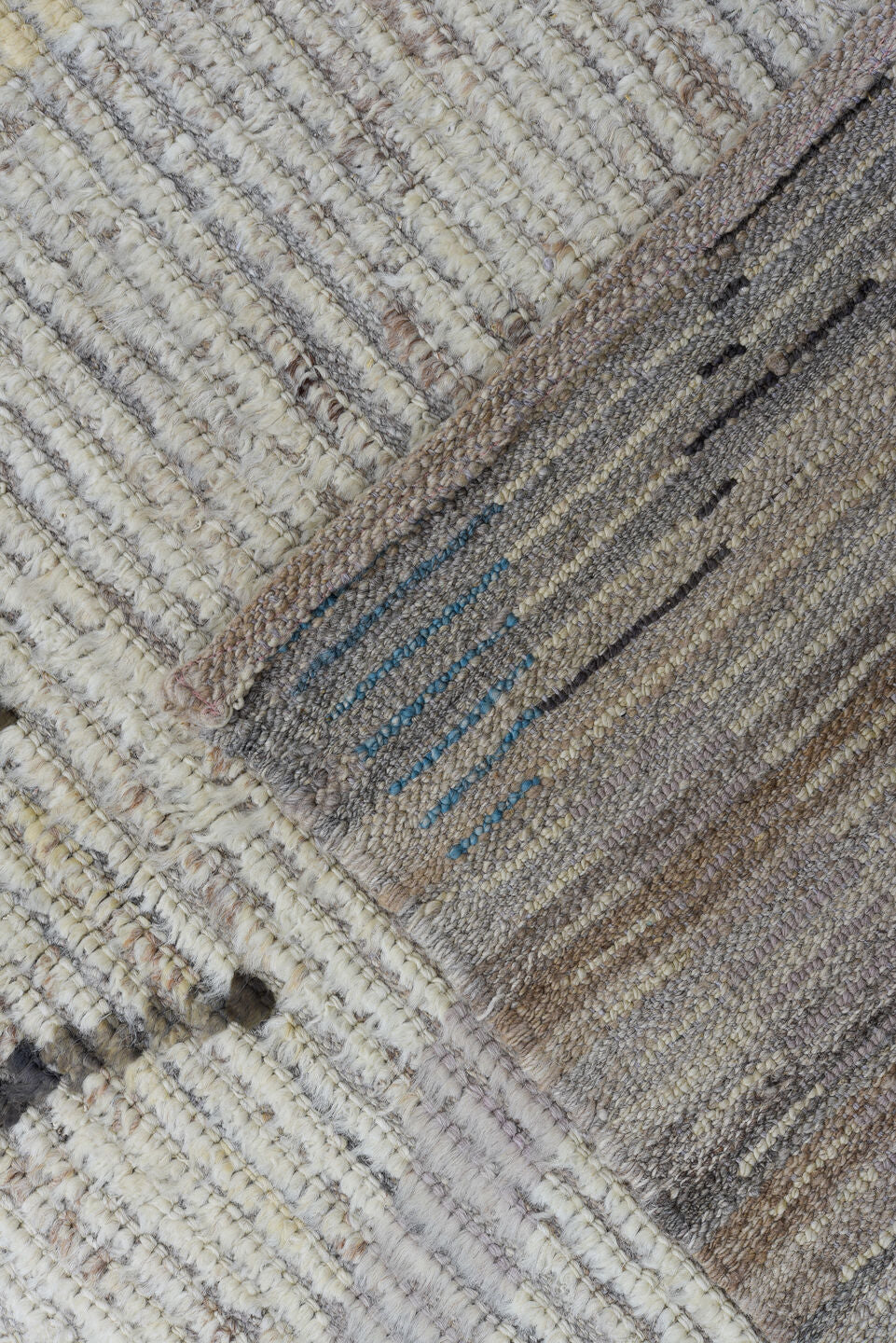 3' x 13' one-of-a-kind handmade vintage Tulu runner rug. Color palette: black, blue, dark gray, dim gray, fiord, gainsboro