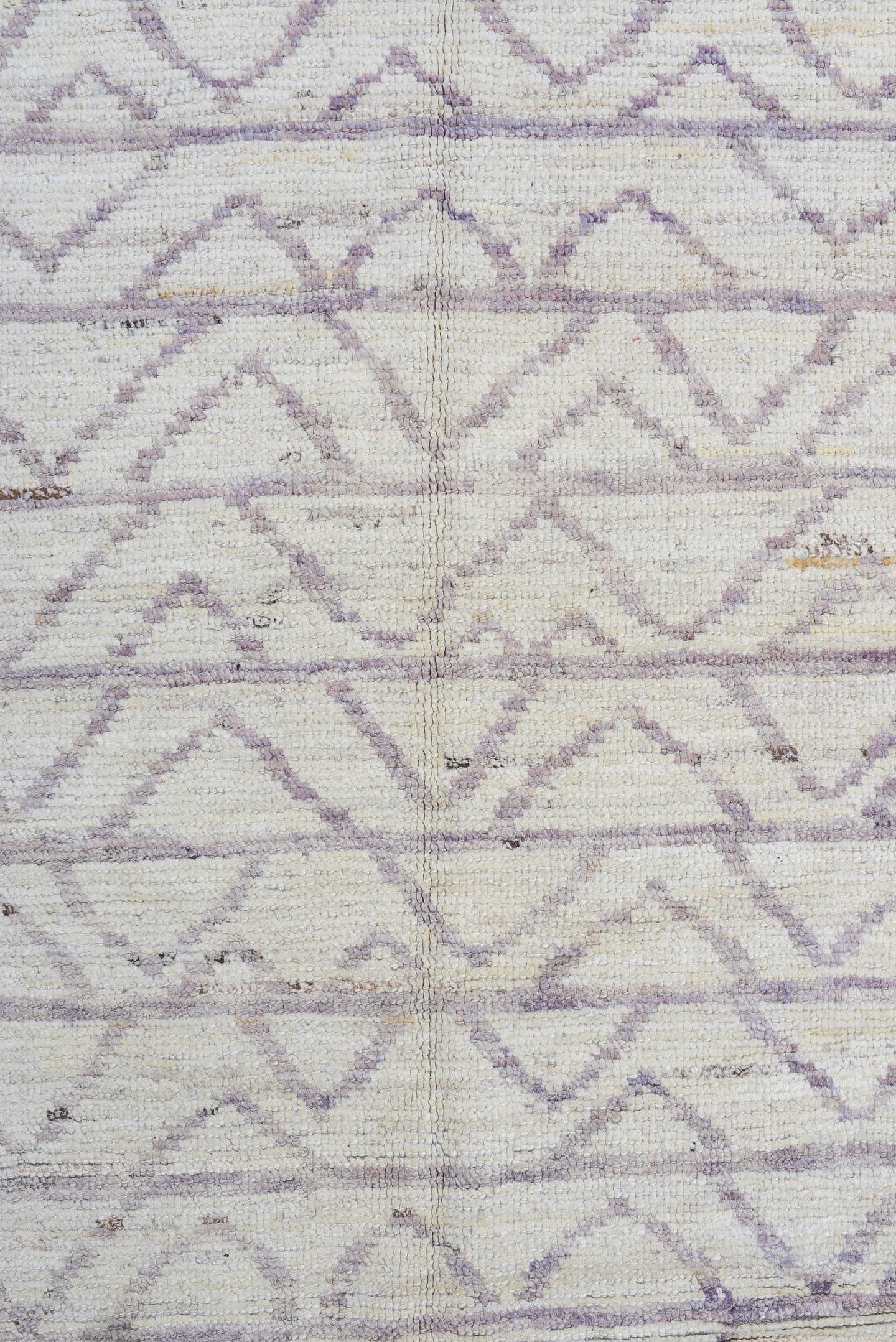 3' x 10' one-of-a-kind handmade vintage Tulu runner rug. Color palette: ivory, taupe, gray, cream, beige
