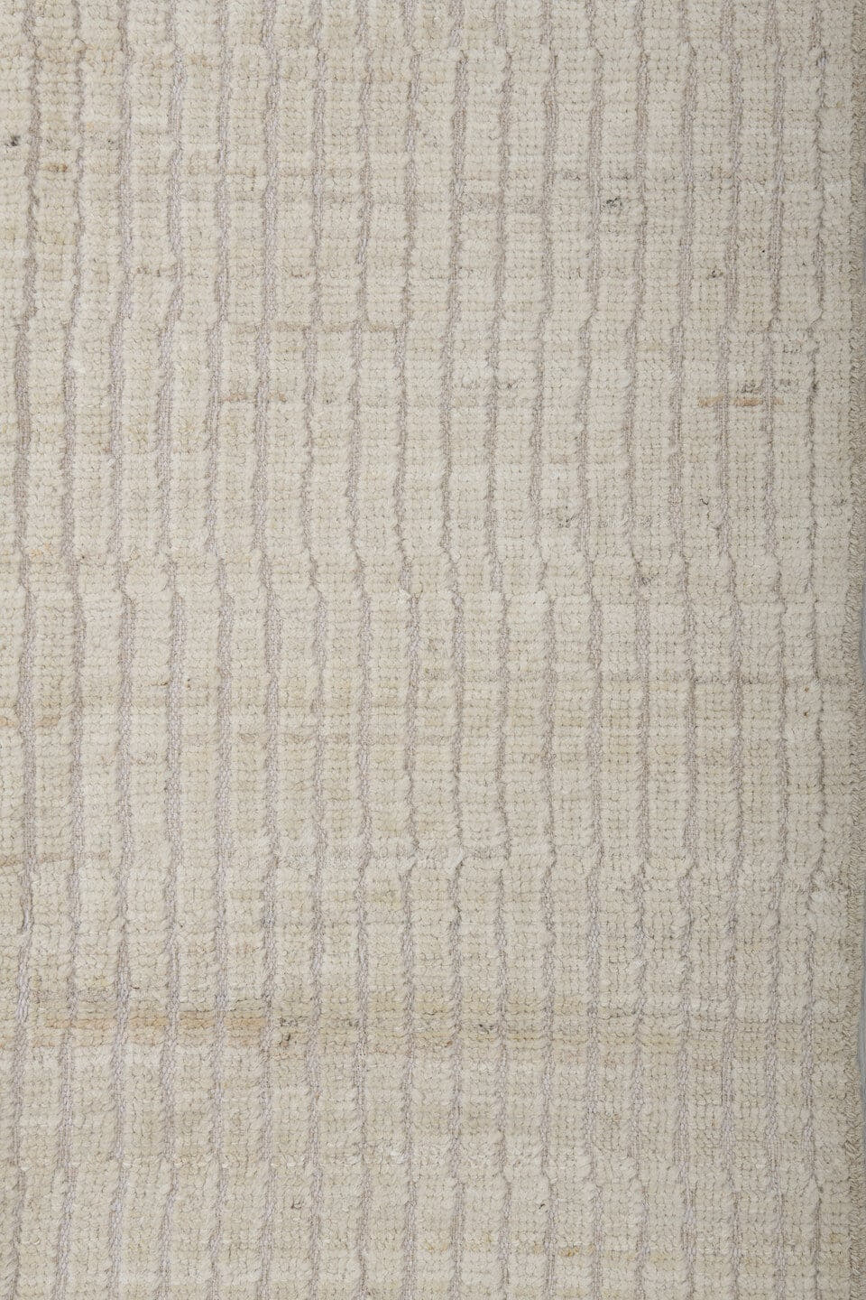 3' x 10' one-of-a-kind handmade vintage Tulu runner rug. Color palette: ivory, cream, taupe, charcoal, beige, gray, black