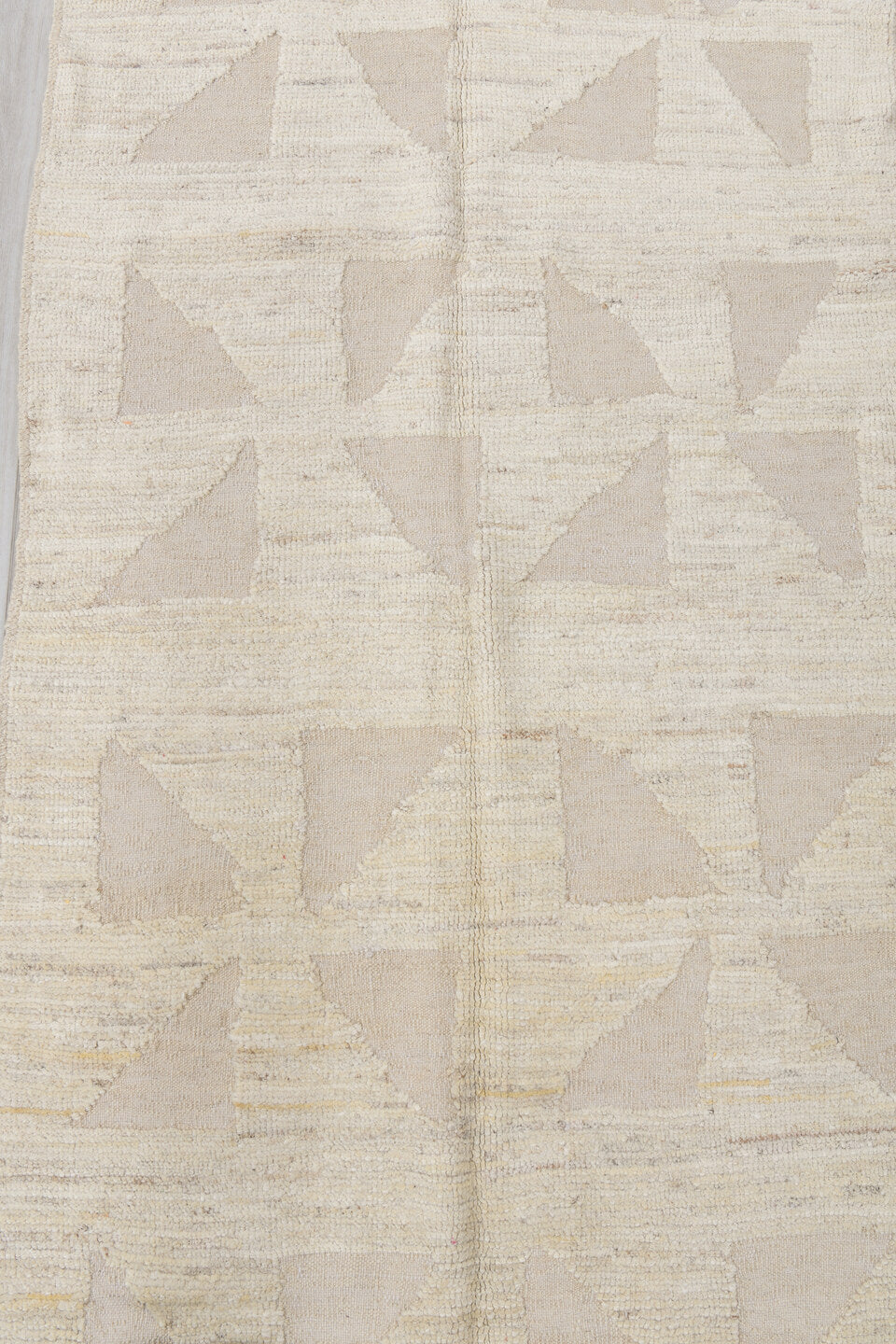 2' x 11' one-of-a-kind handmade vintage Tulu runner rug. Color palette: dark gray, gainsboro, gray, light gray, off-white